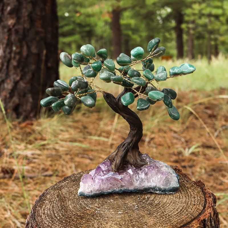 Unique Green Aventurine Crystal Tree