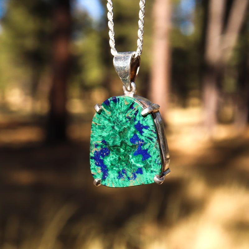 Azurite and Malachite Pendant