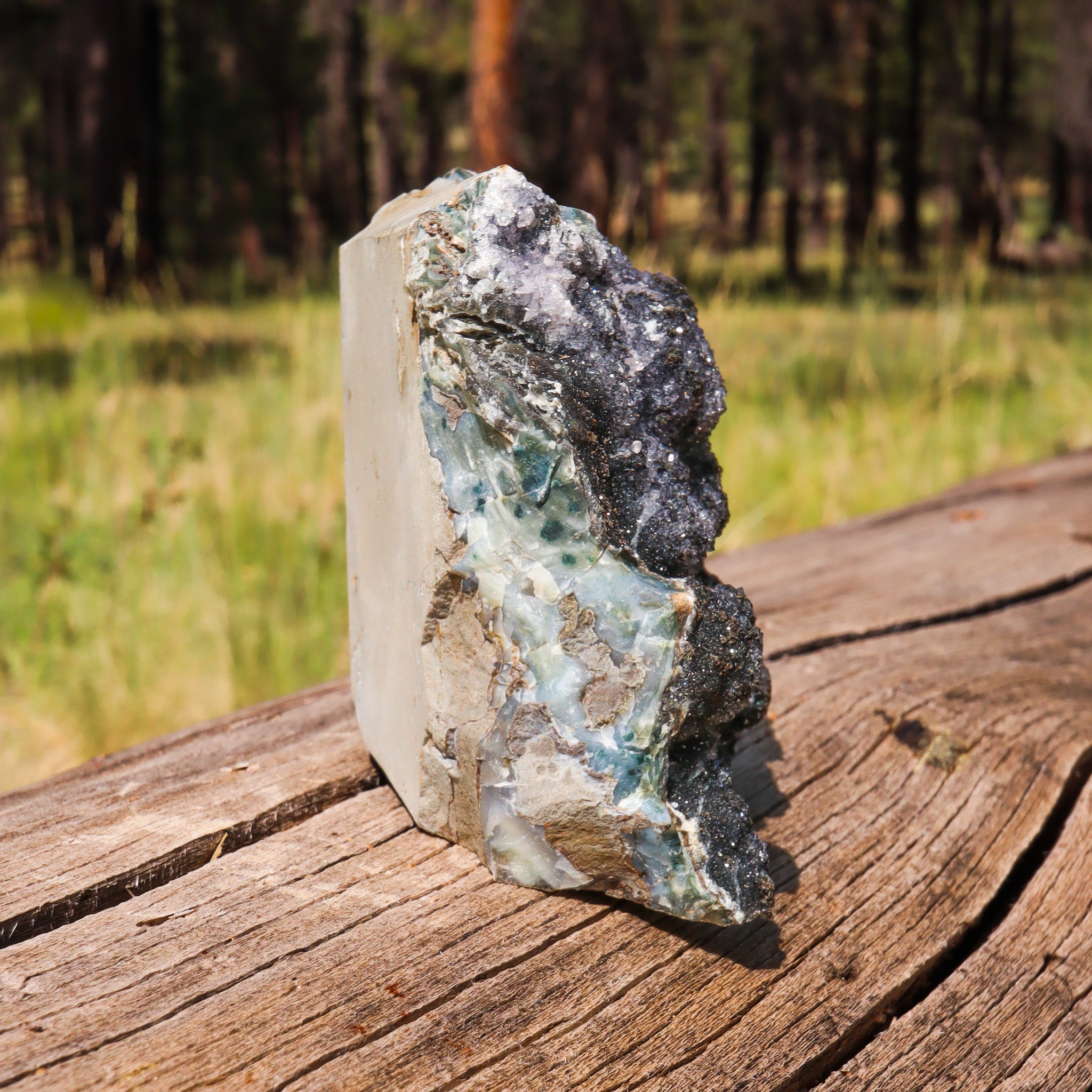 Black Amethyst Geode
