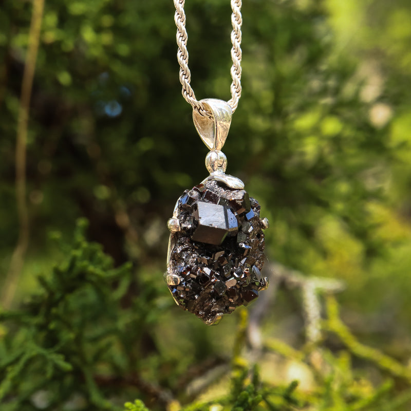 Black Garnet Pendant