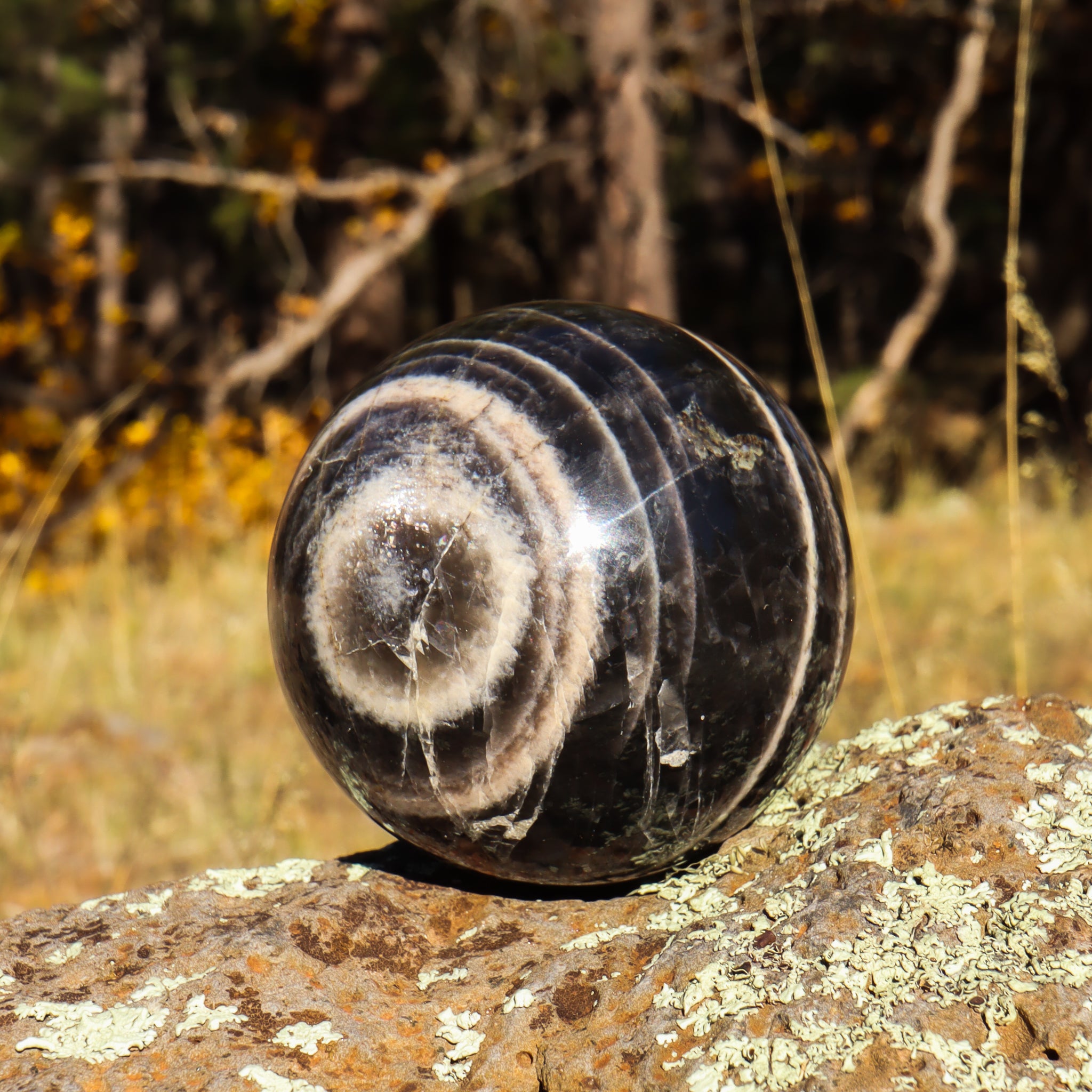 Black Moonstone Sphere