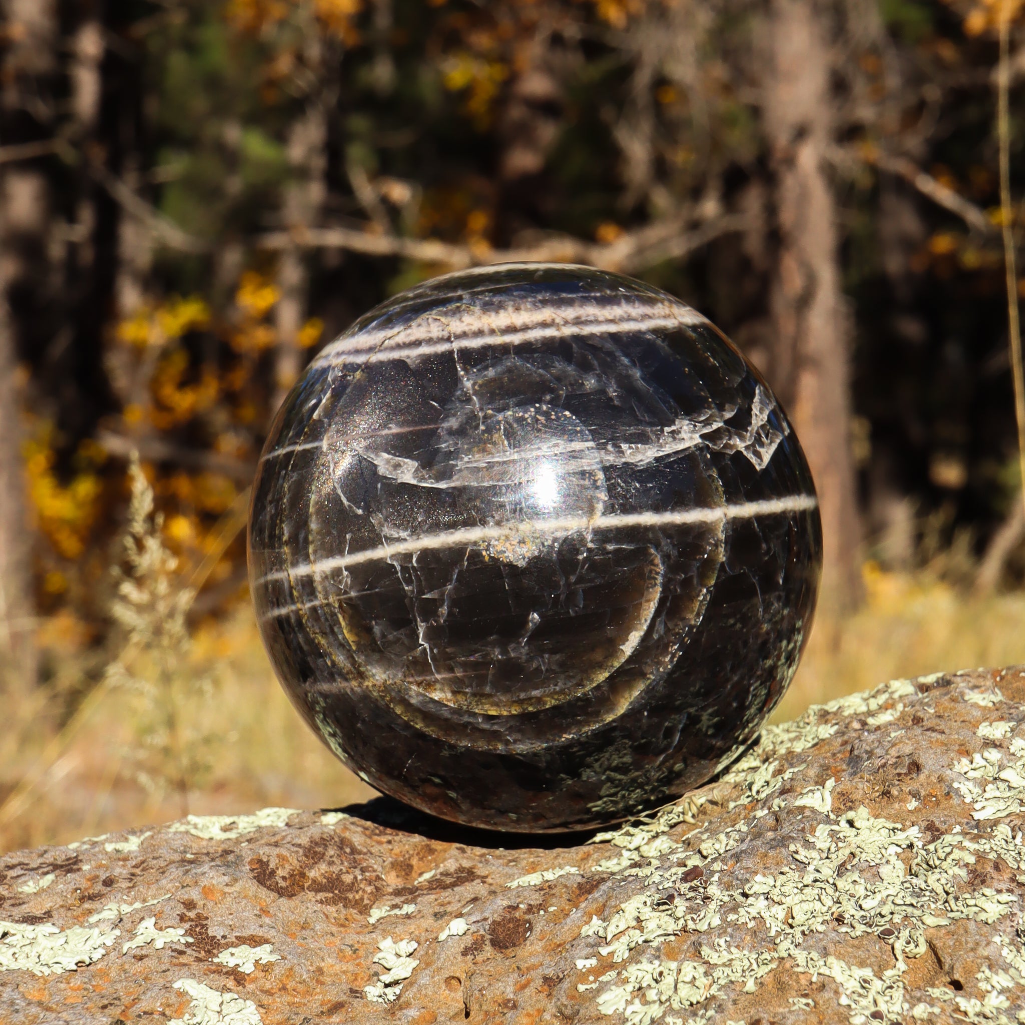 Black Moonstone Sphere