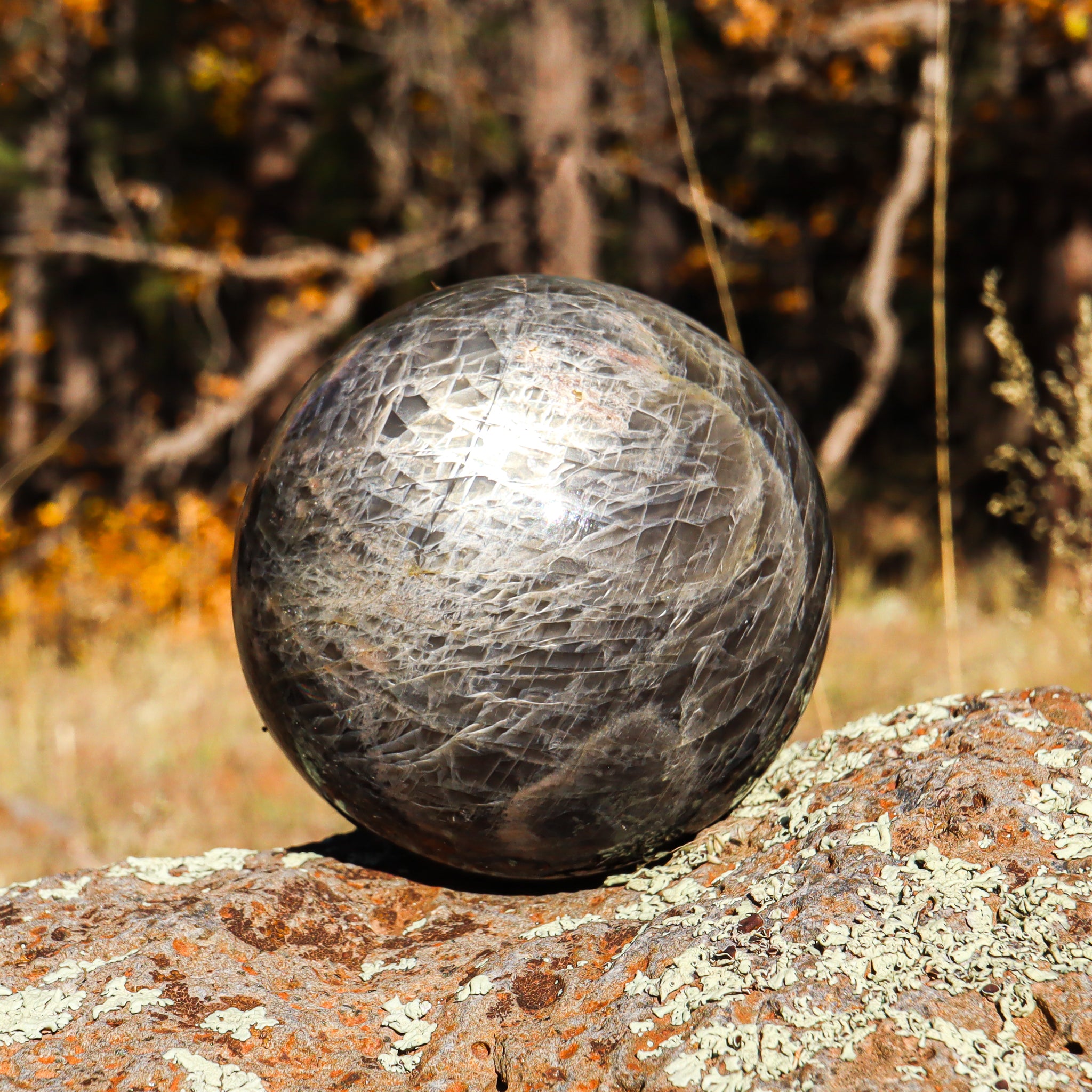 Black Moonstone Sphere