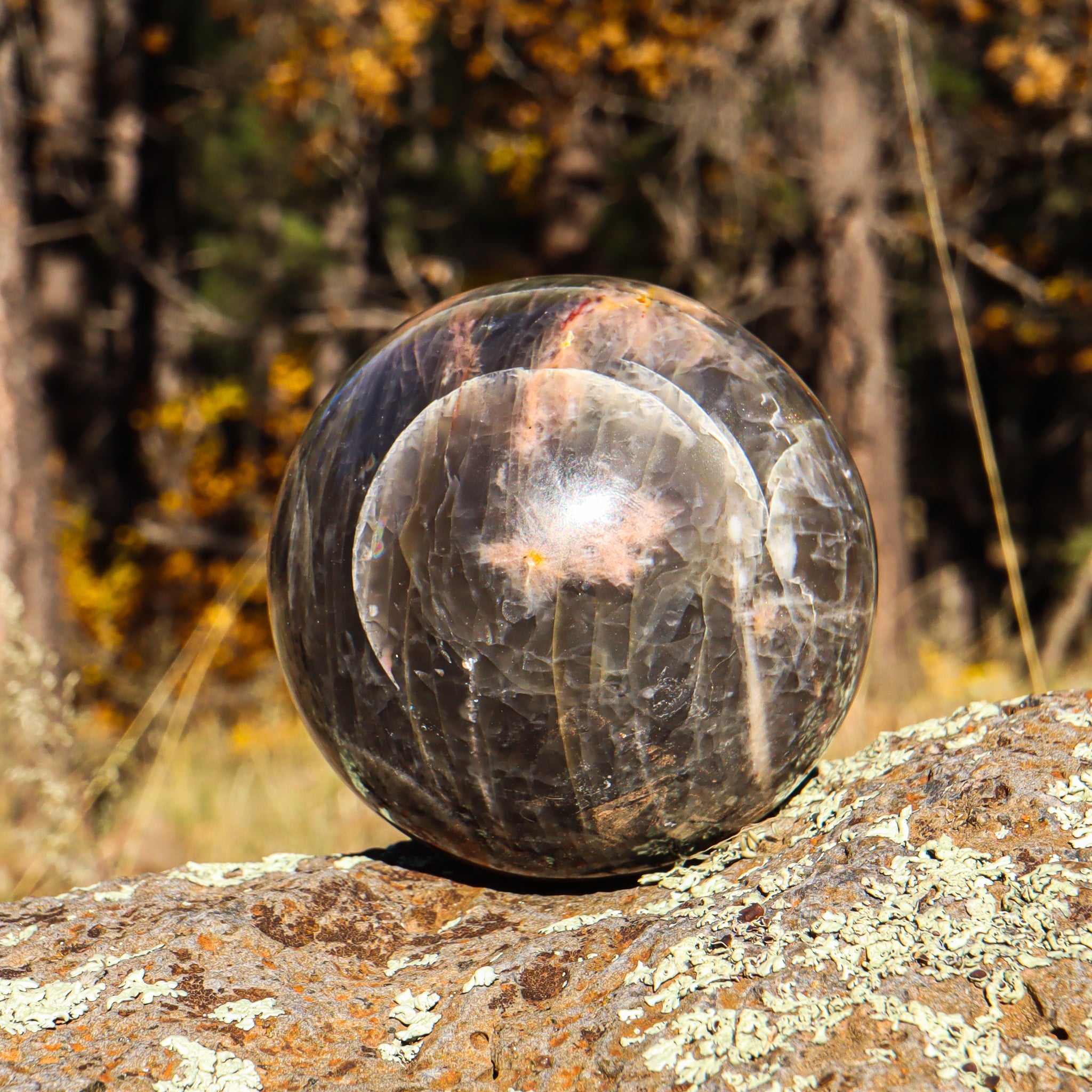 Black Moonstone Sphere