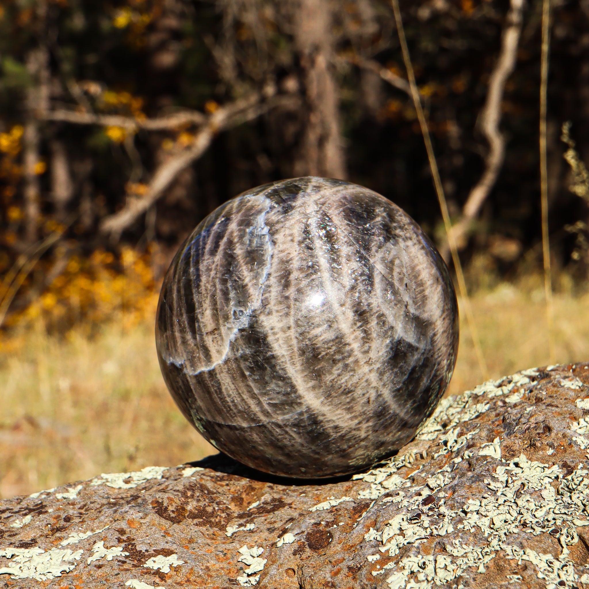 Black Moonstone Sphere