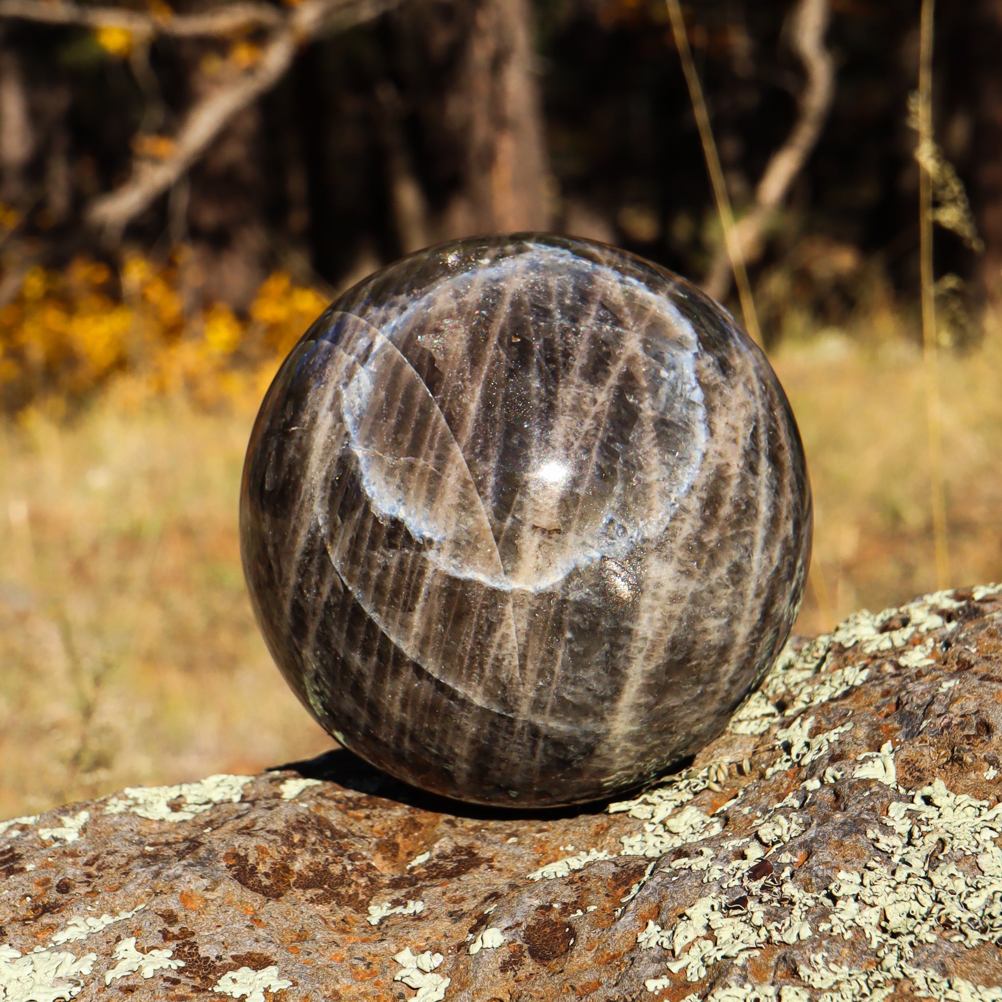 Black Moonstone Sphere