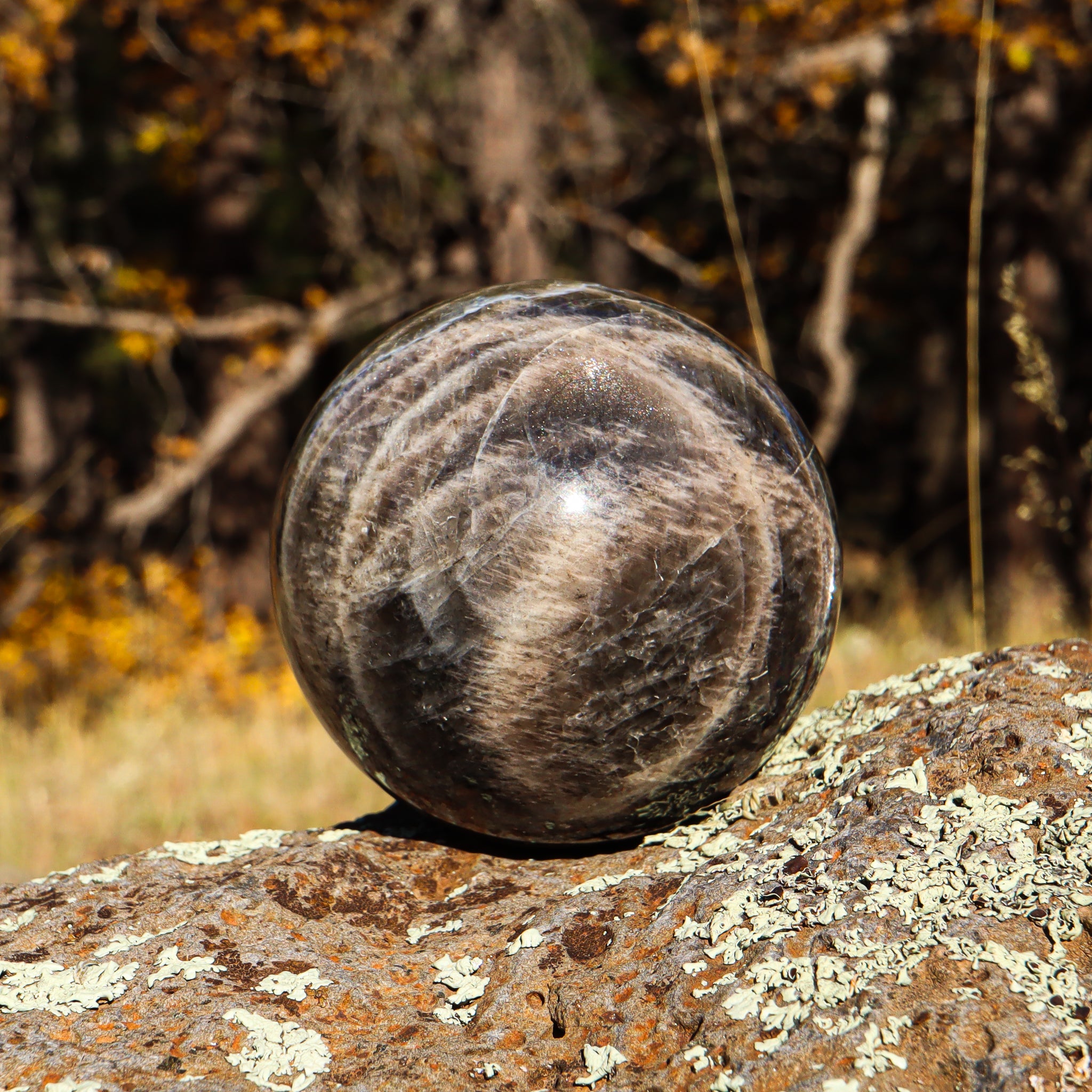 Black Moonstone Sphere