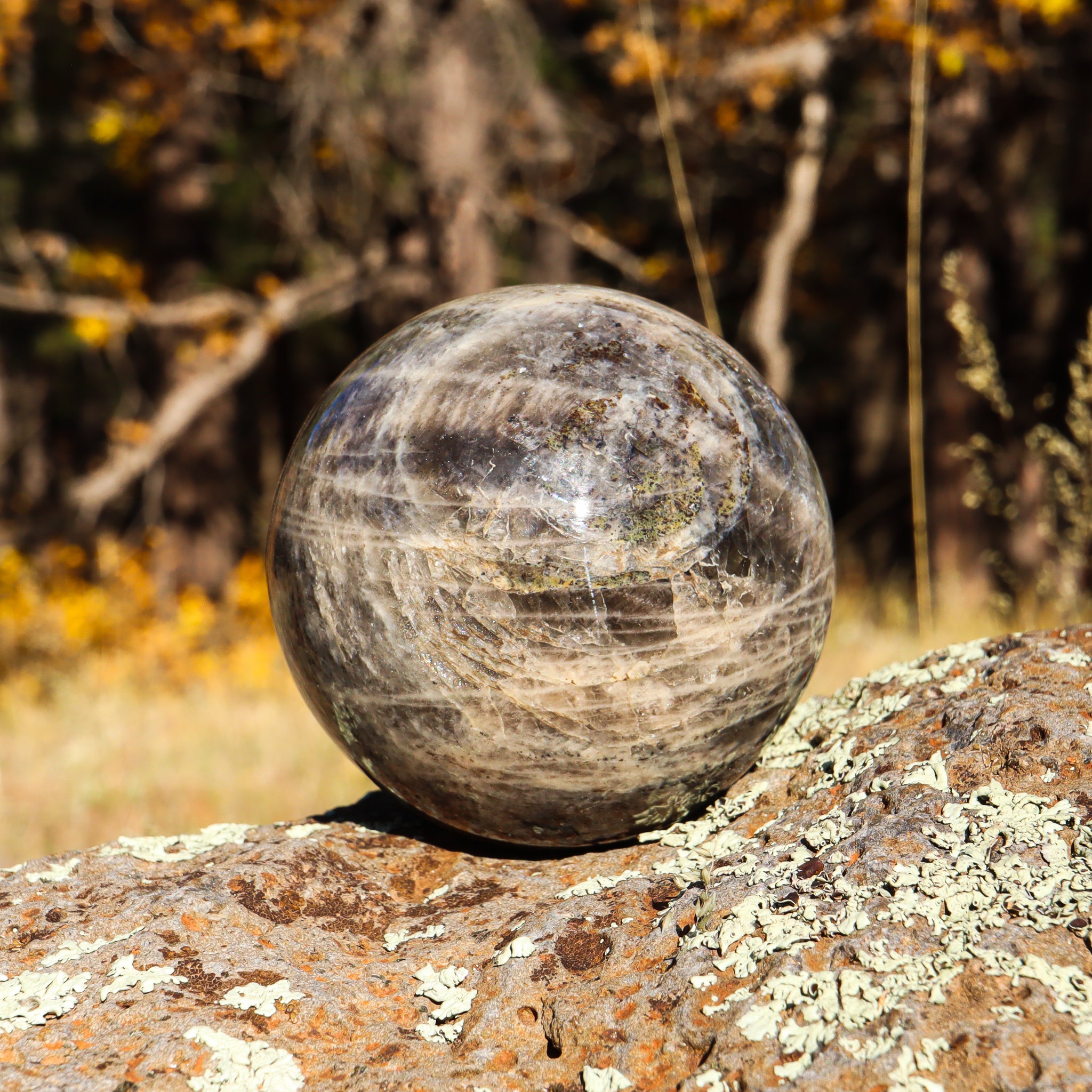Black Moonstone Sphere
