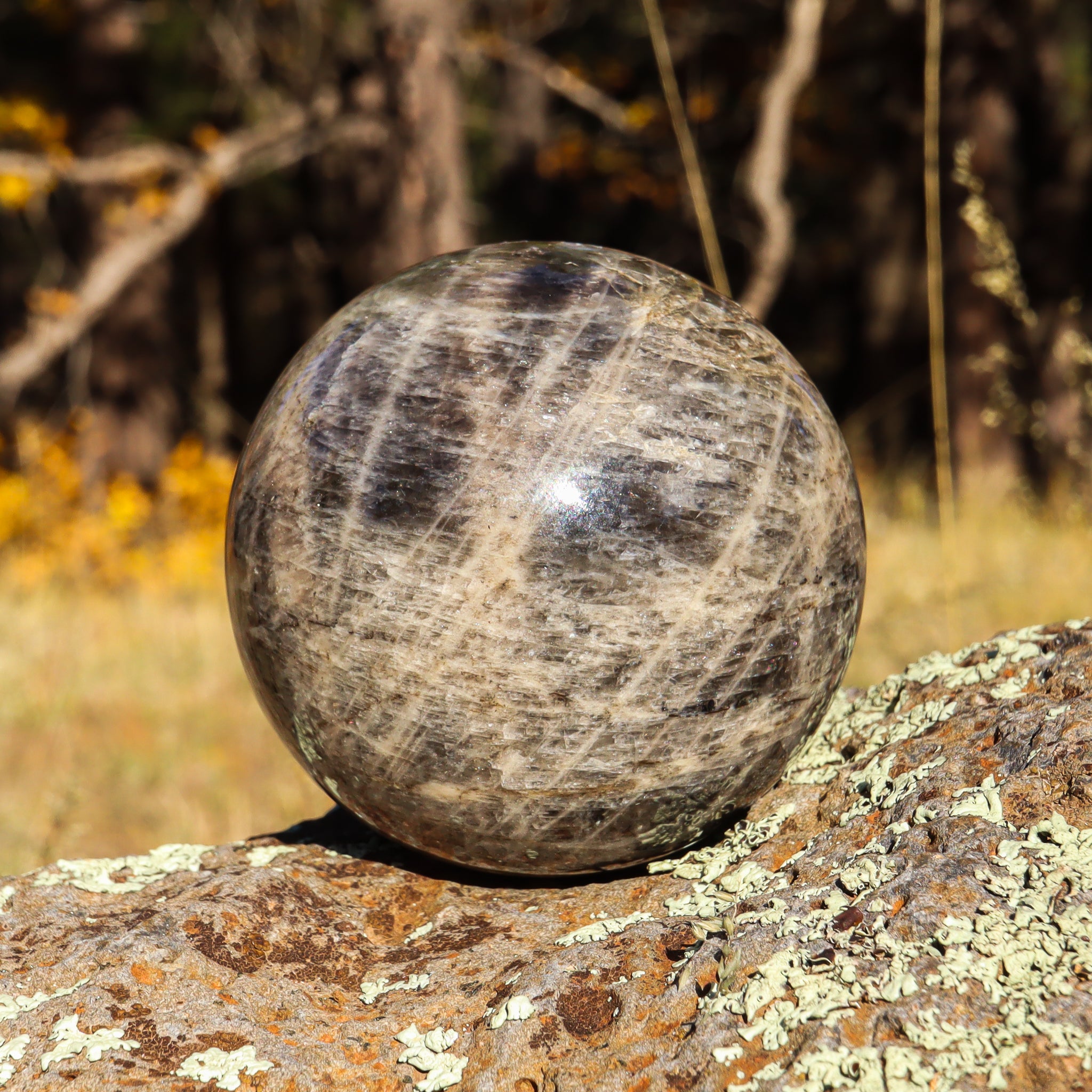 Black Moonstone Sphere