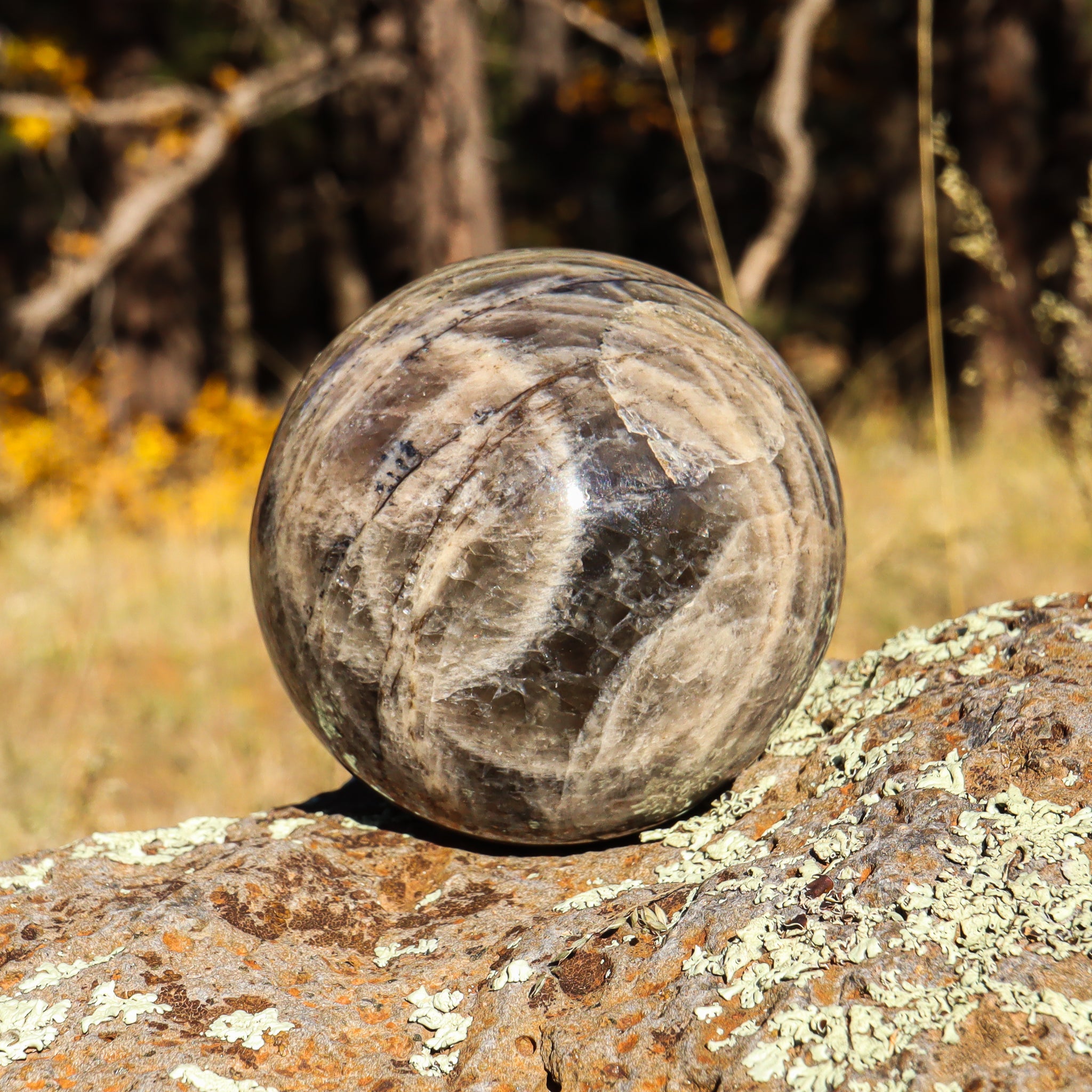 Black Moonstone Sphere