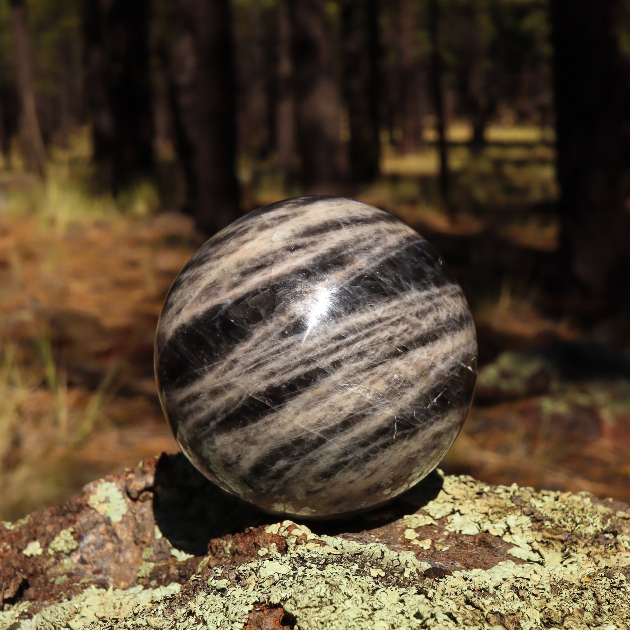 Black Moonstone Sphere