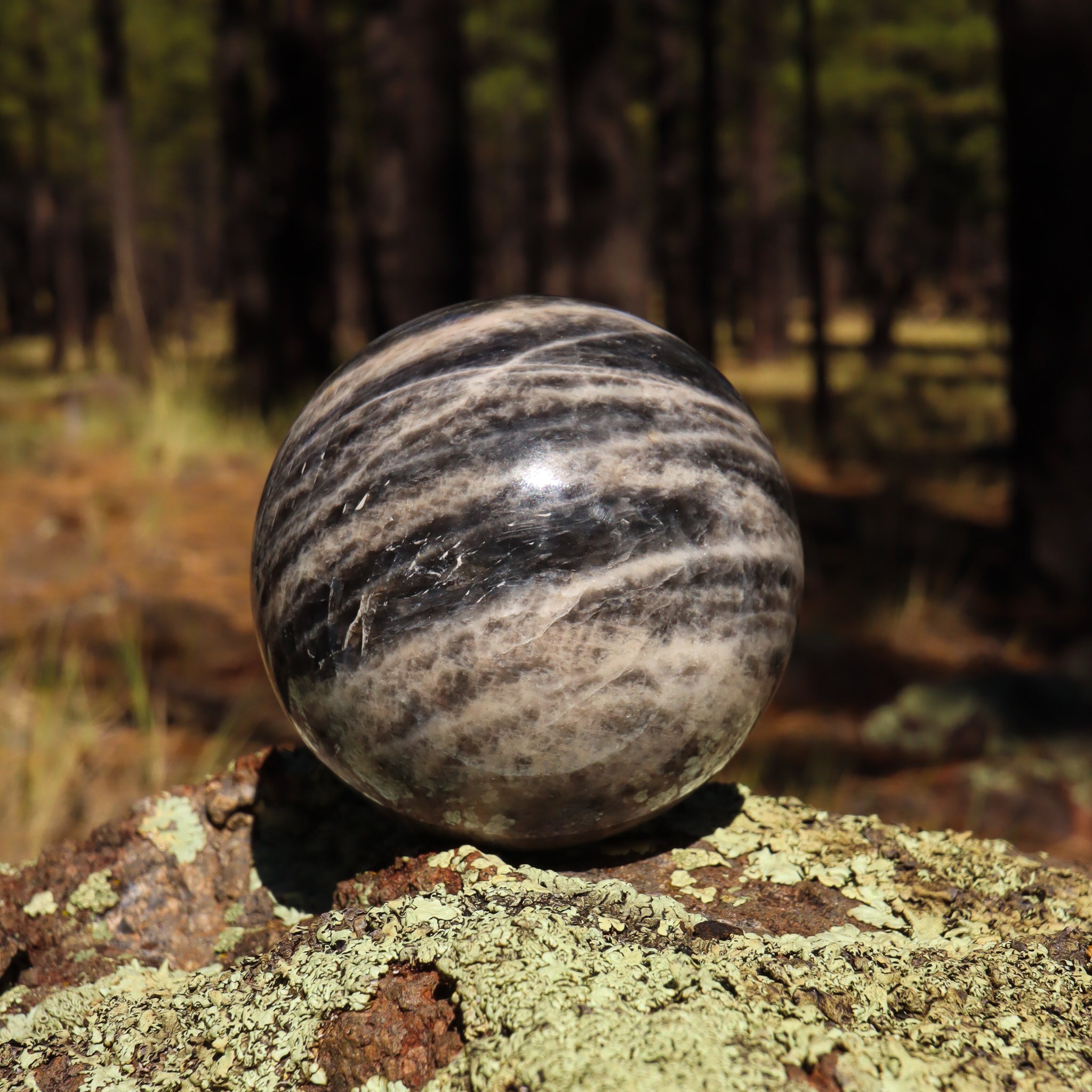 Black Moonstone Sphere