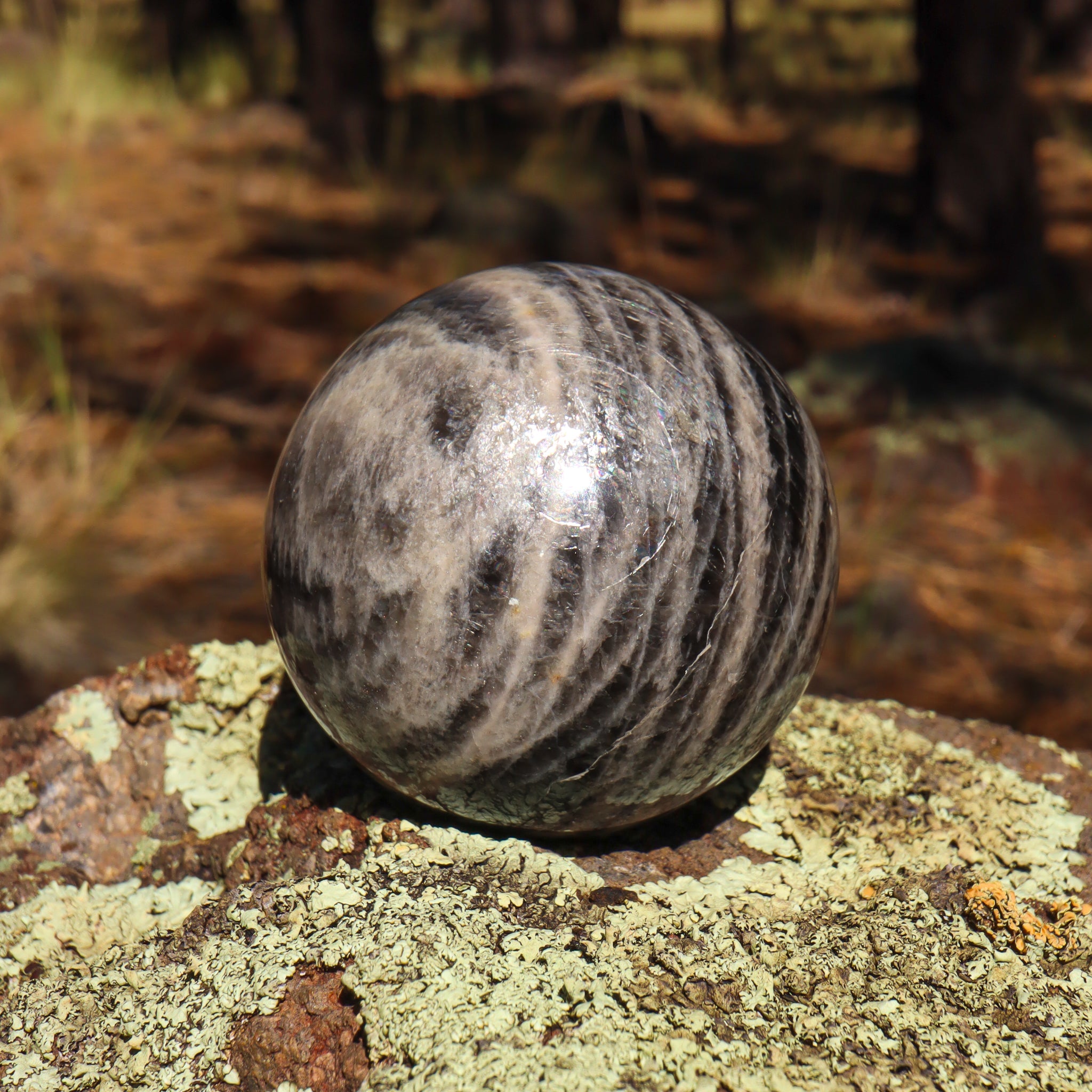 Black Moonstone Sphere