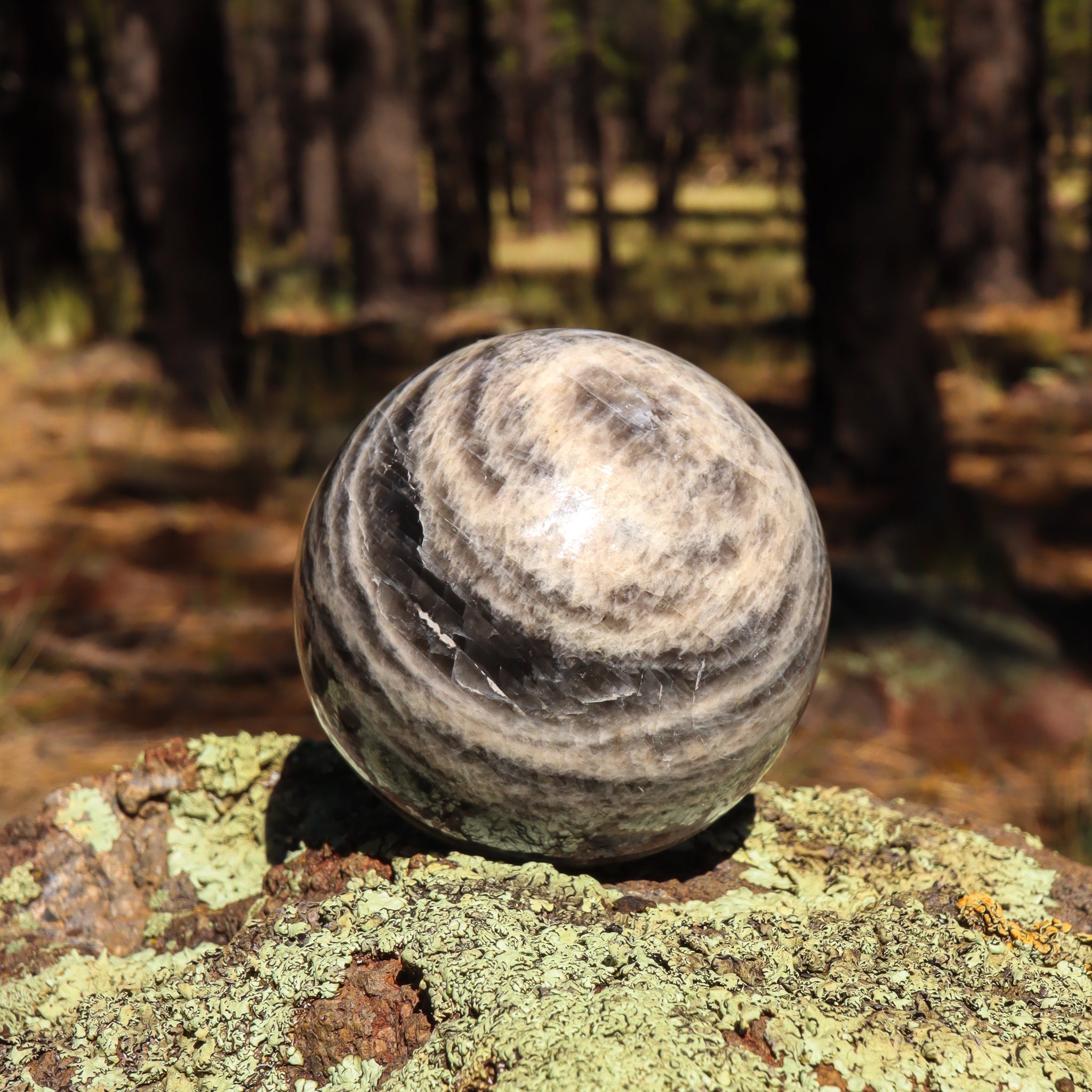 Black Moonstone Sphere
