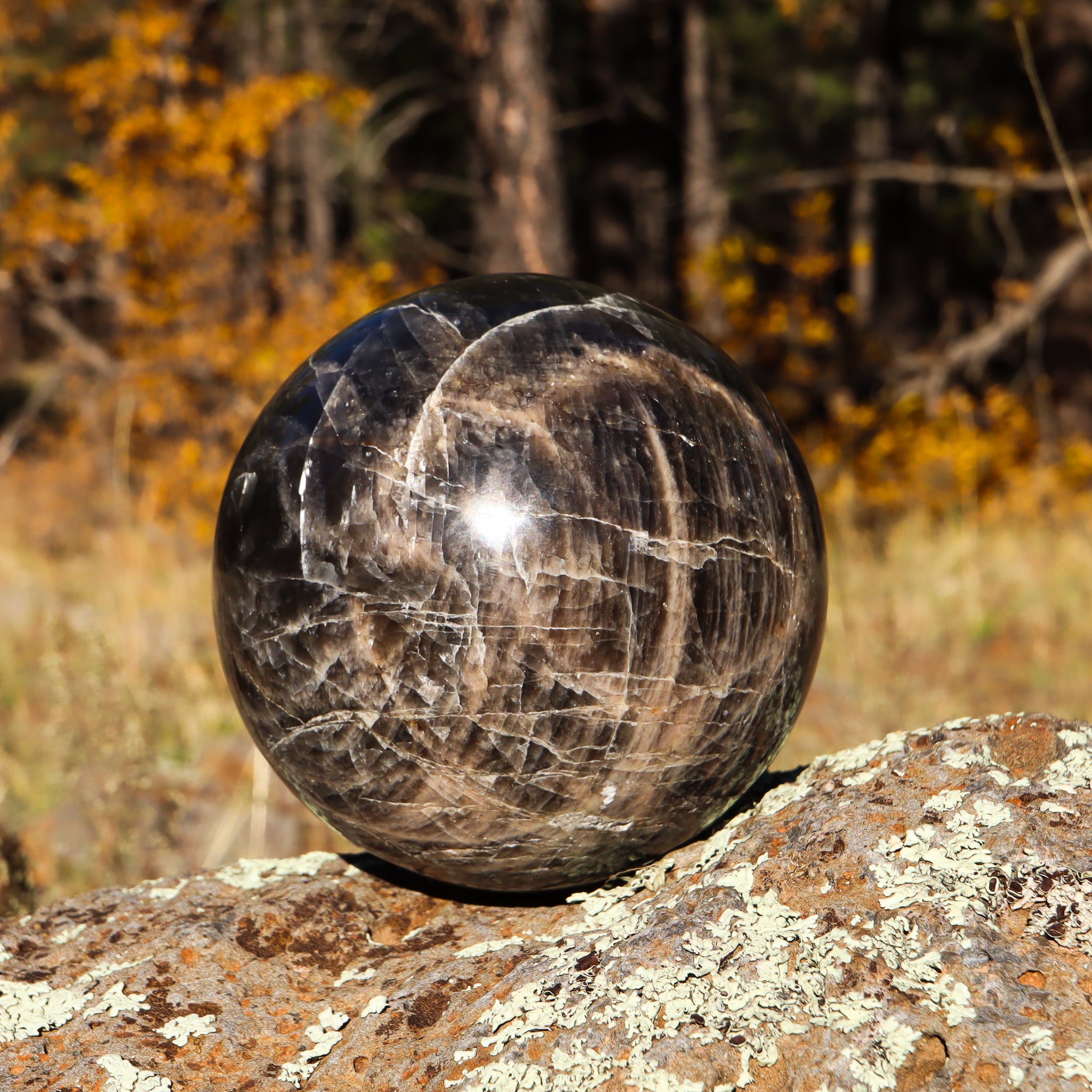 Black Moonstone Sphere
