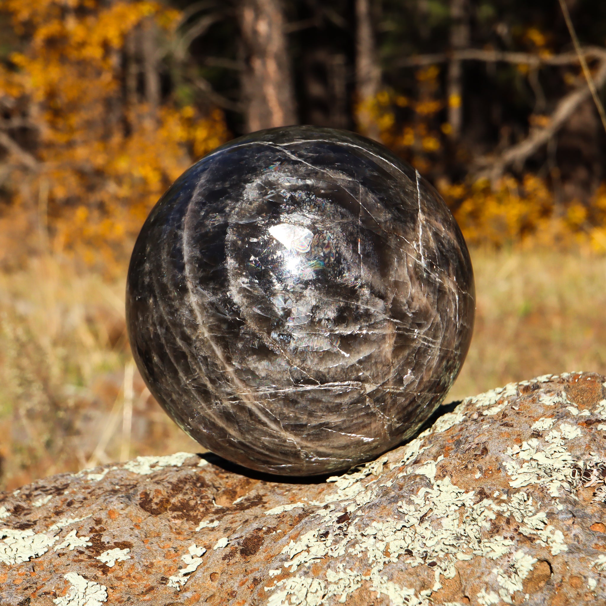 Black Moonstone Sphere