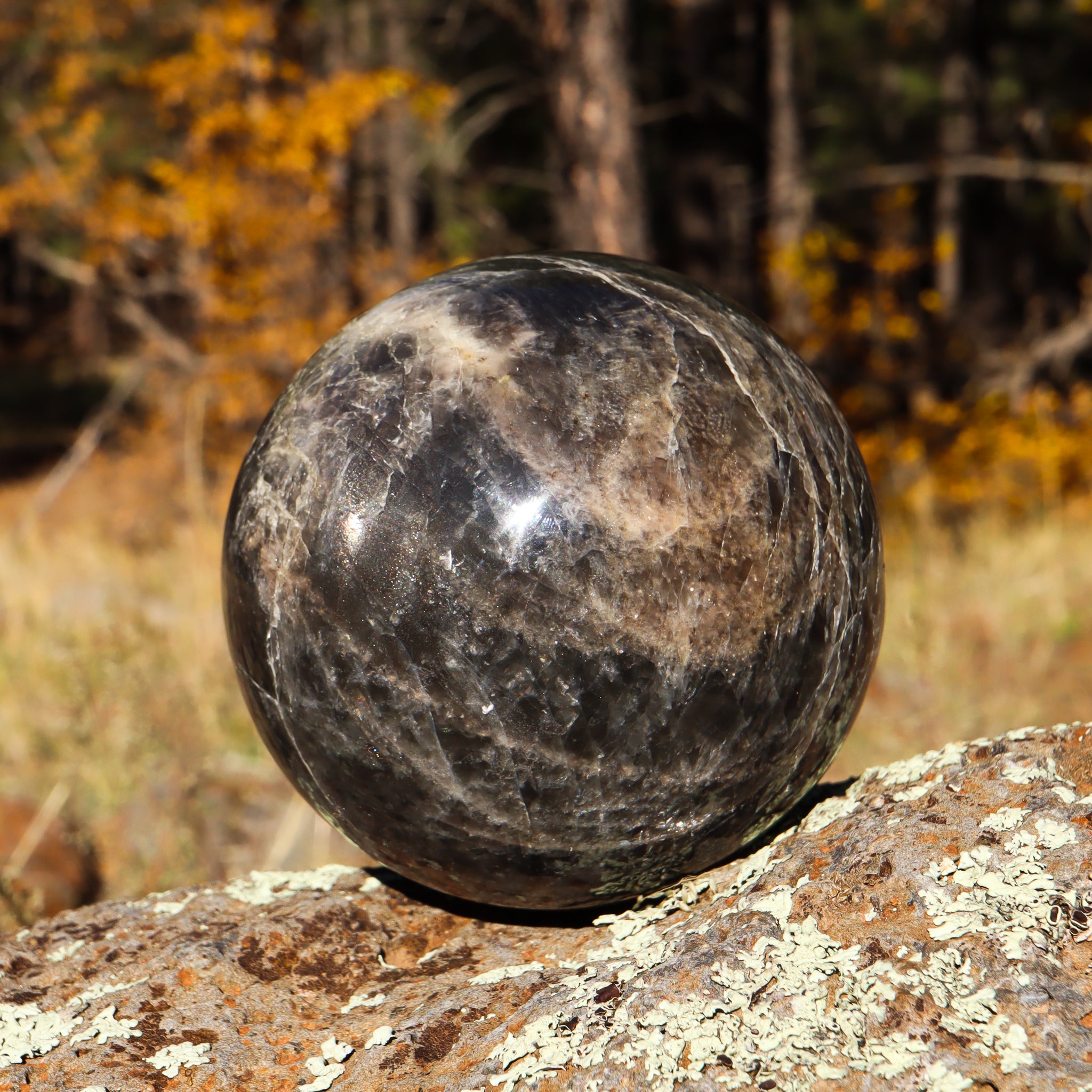 Black Moonstone Sphere