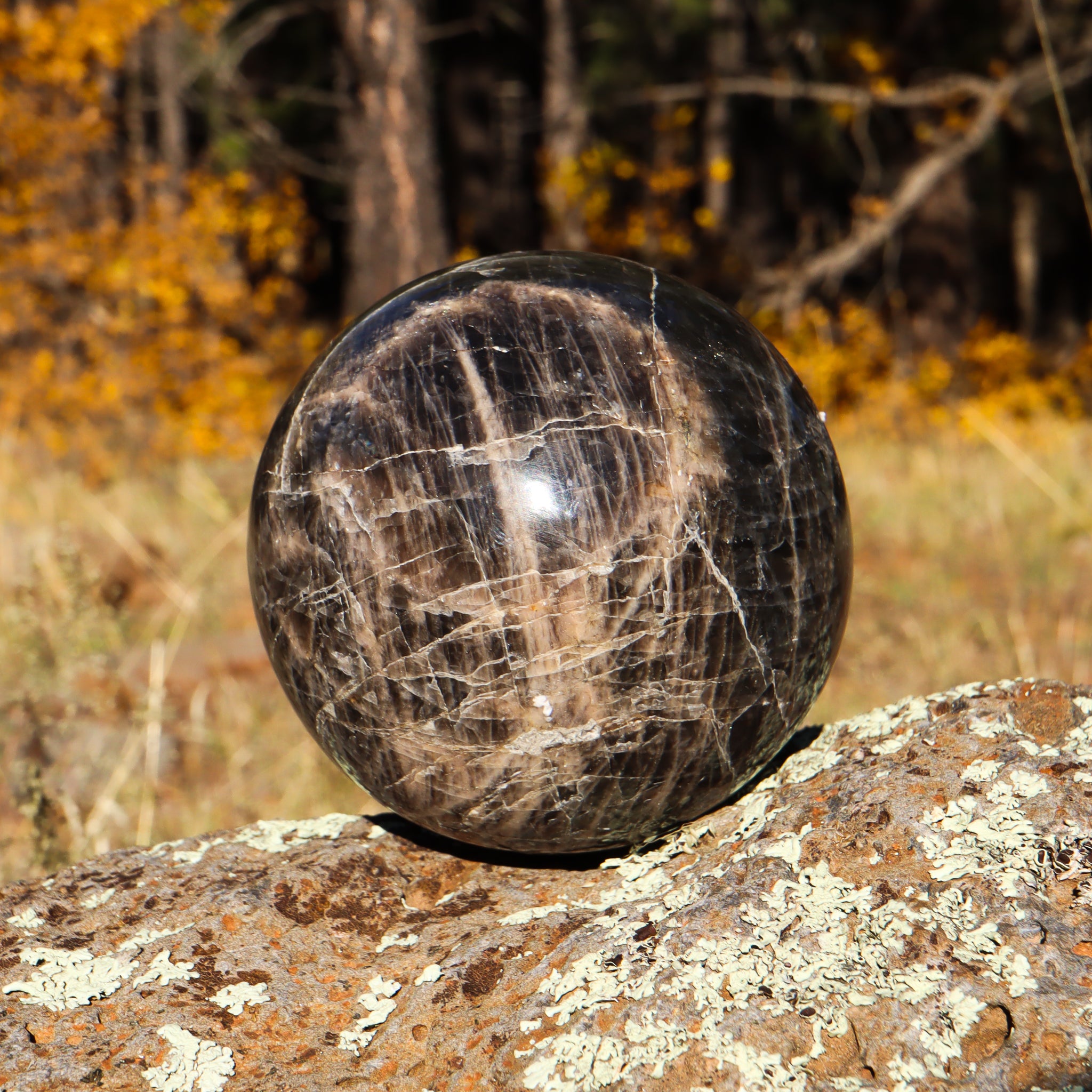 Black Moonstone Sphere