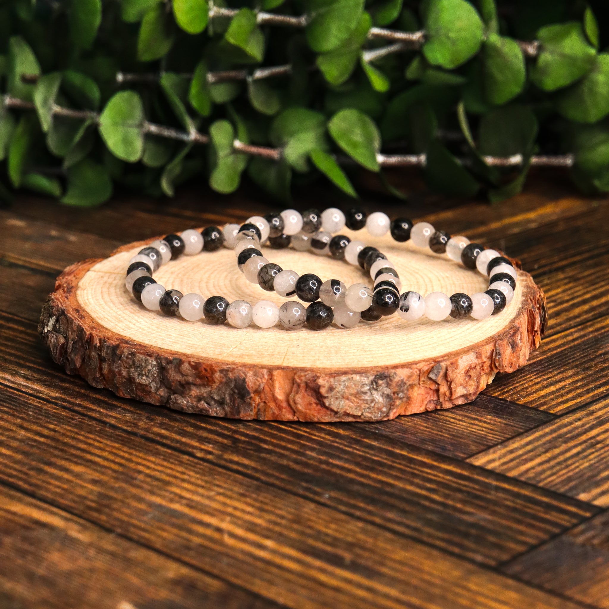 Tourmalinated Quartz Bracelet