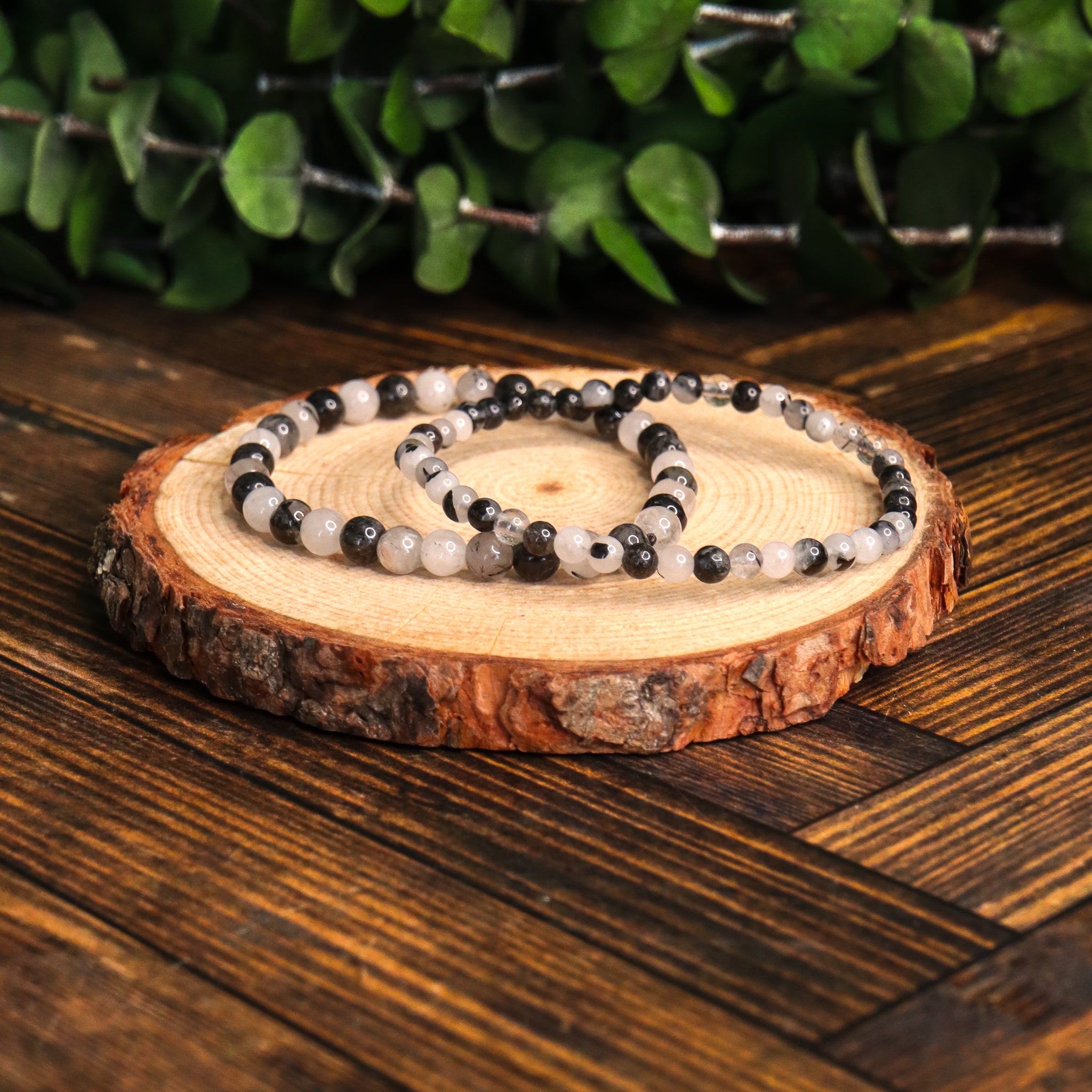 Tourmalinated Quartz Bracelet