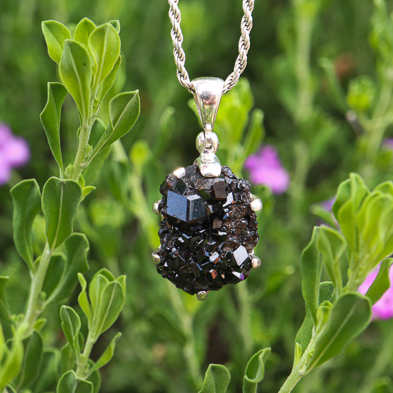 Black Garnet Pendant