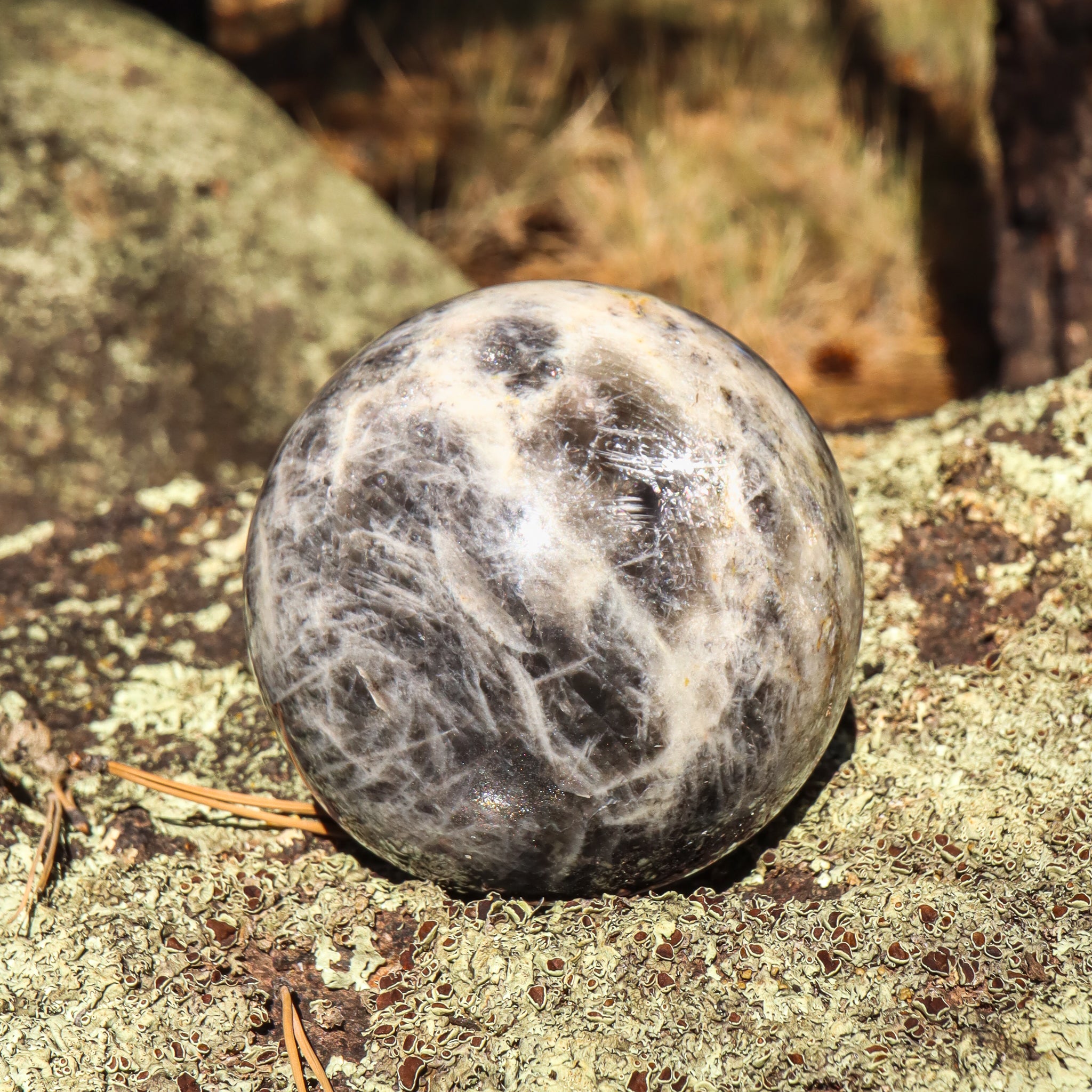 Black Moonstone Sphere