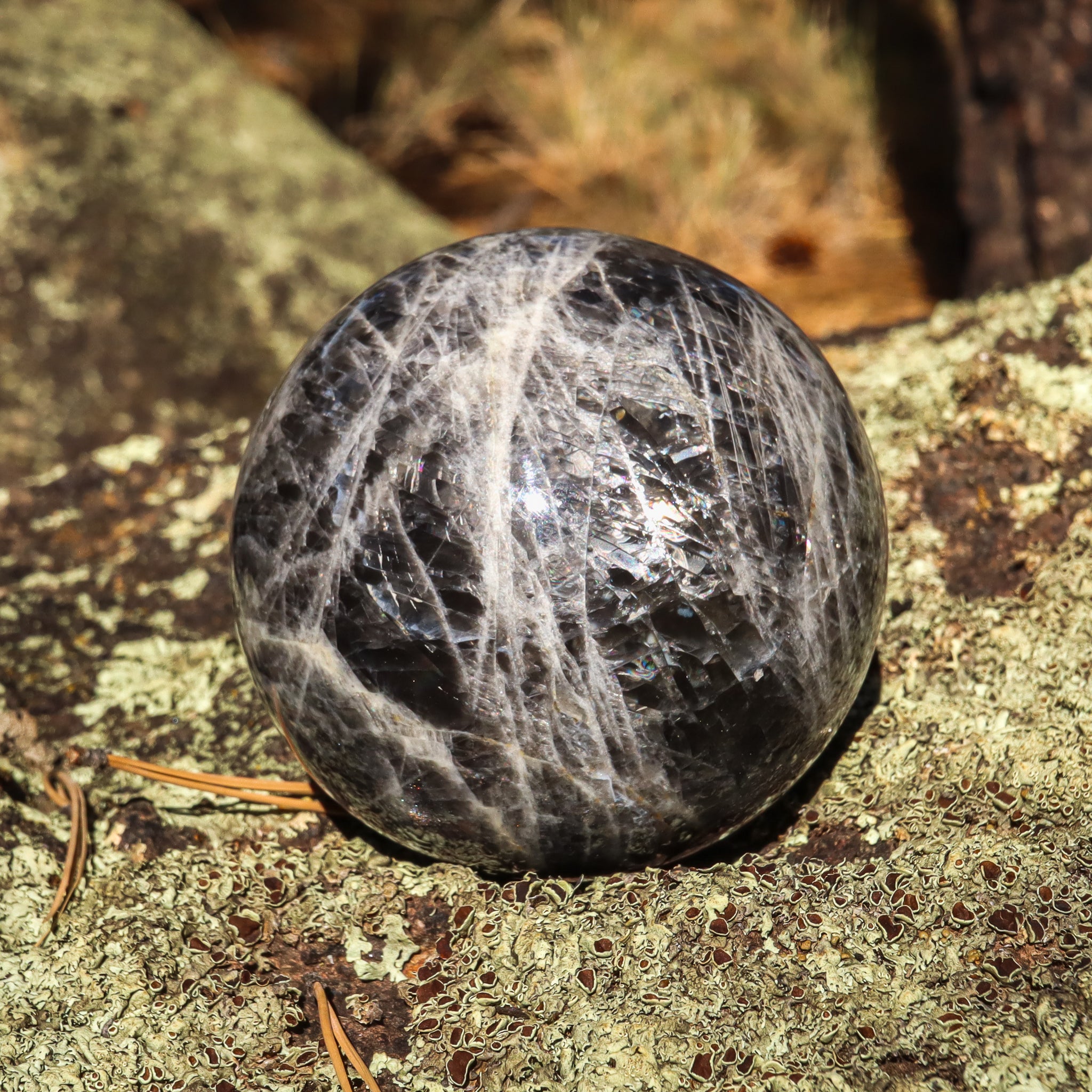 Black Moonstone Sphere