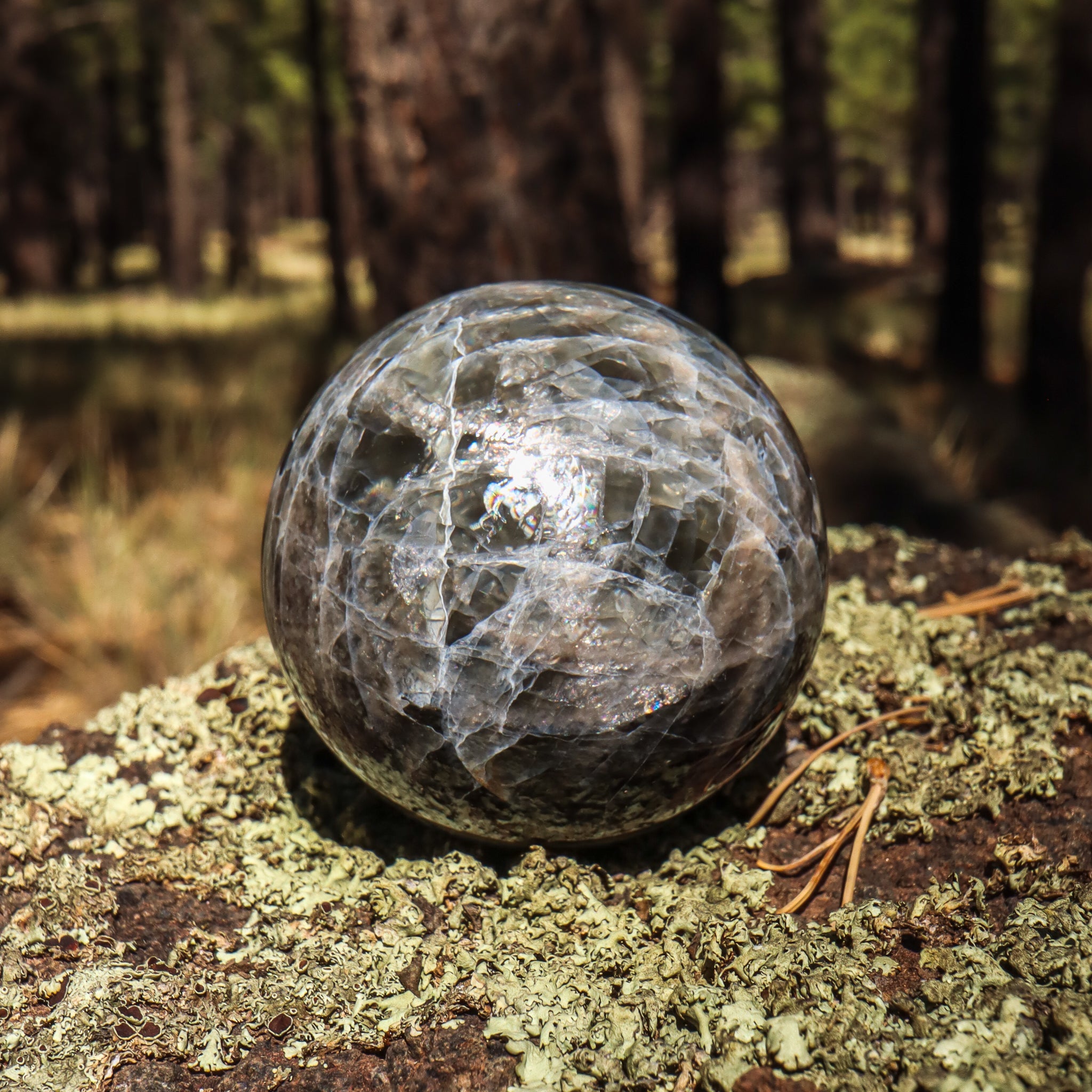 Black Moonstone Sphere