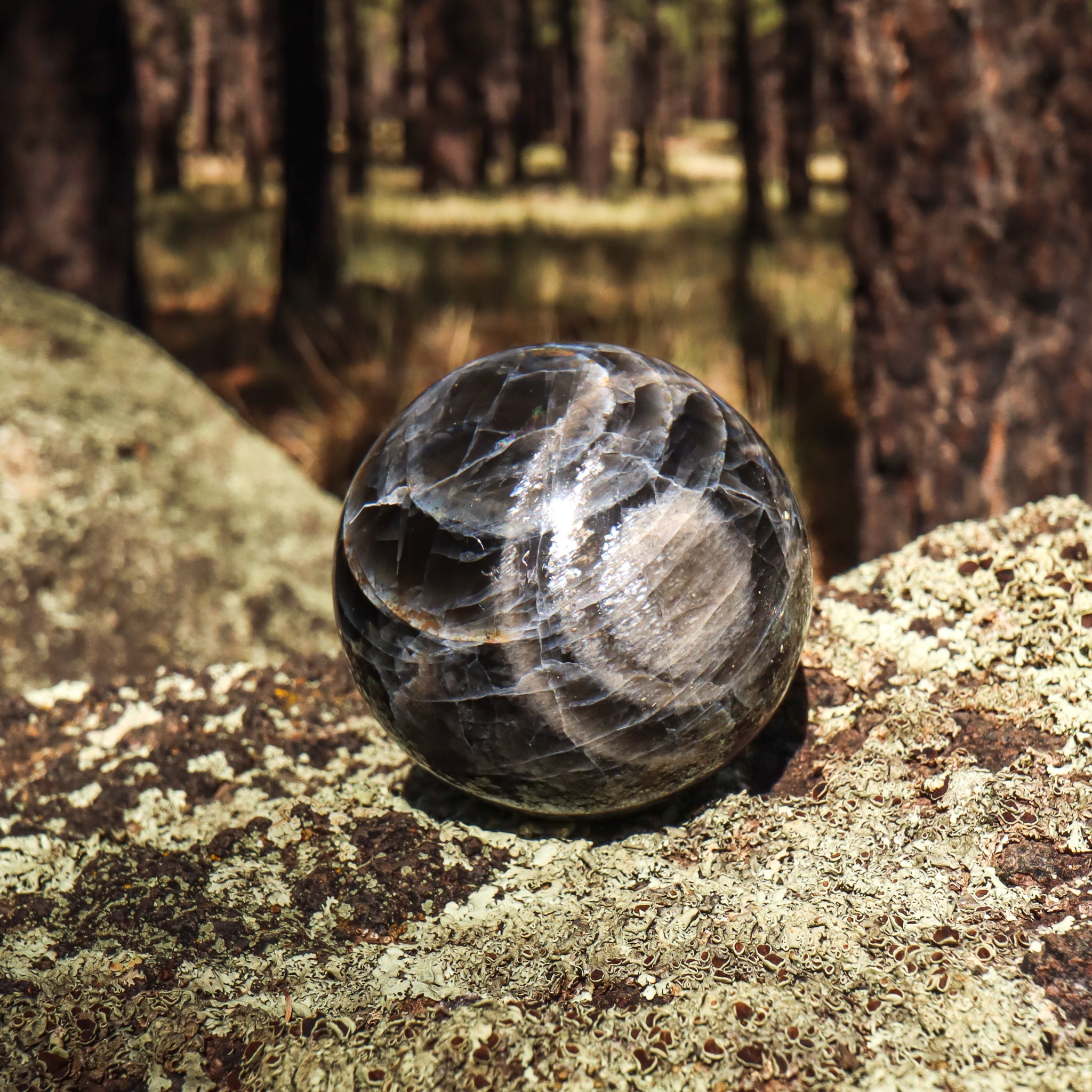 Black Moonstone Sphere