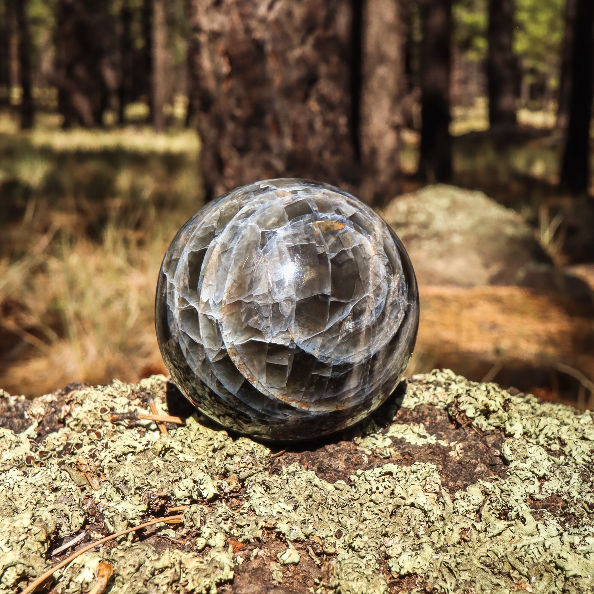 Black Moonstone Sphere