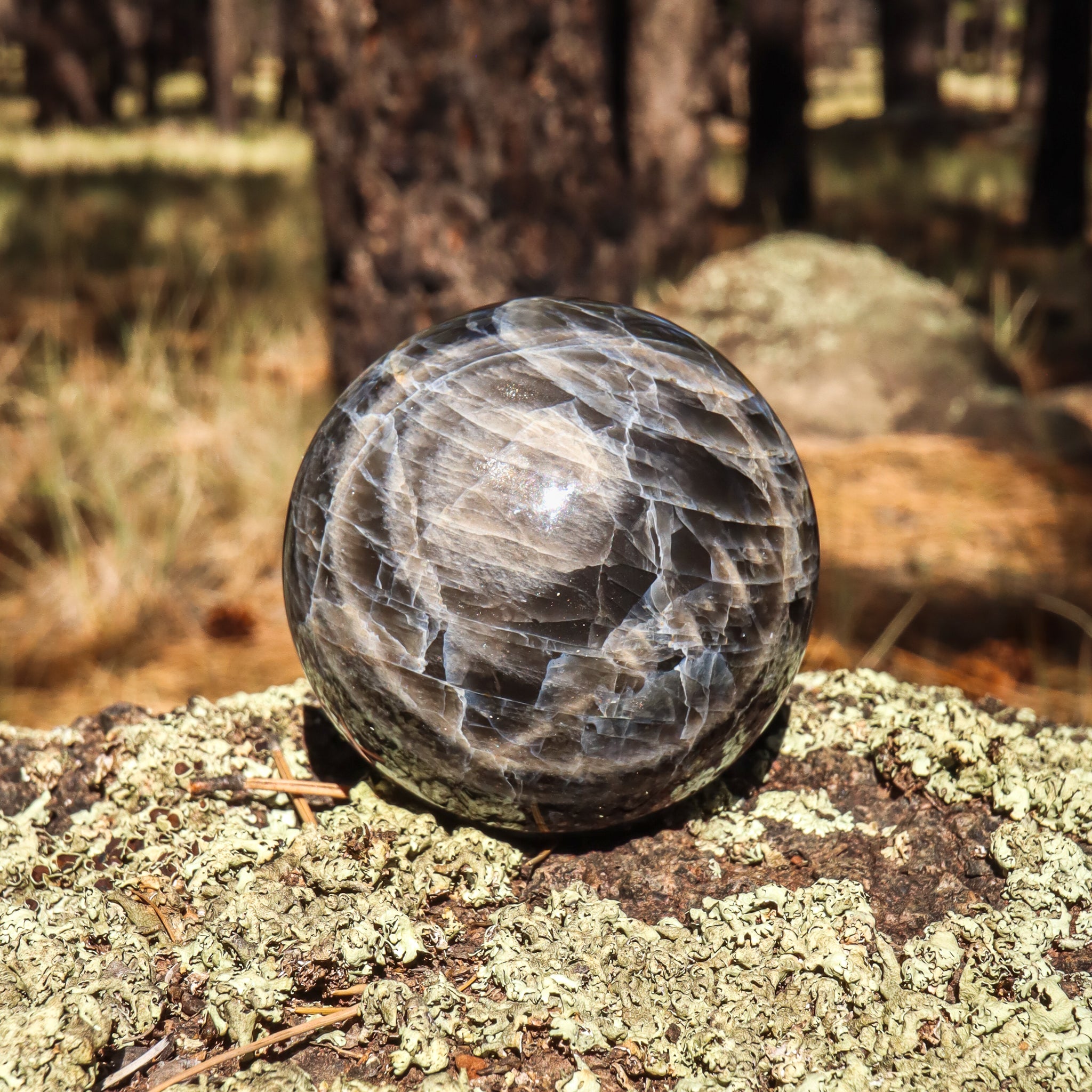 Black Moonstone Sphere