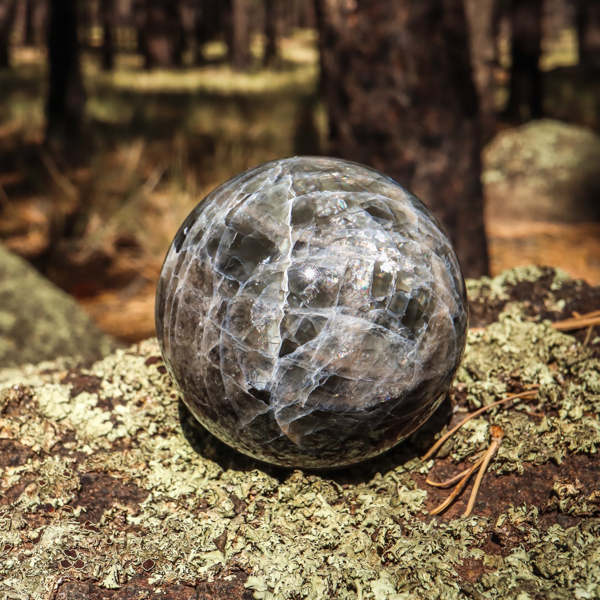 Black Moonstone Sphere