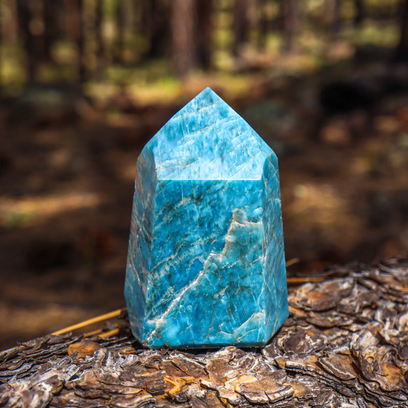 Blue Apatite Point