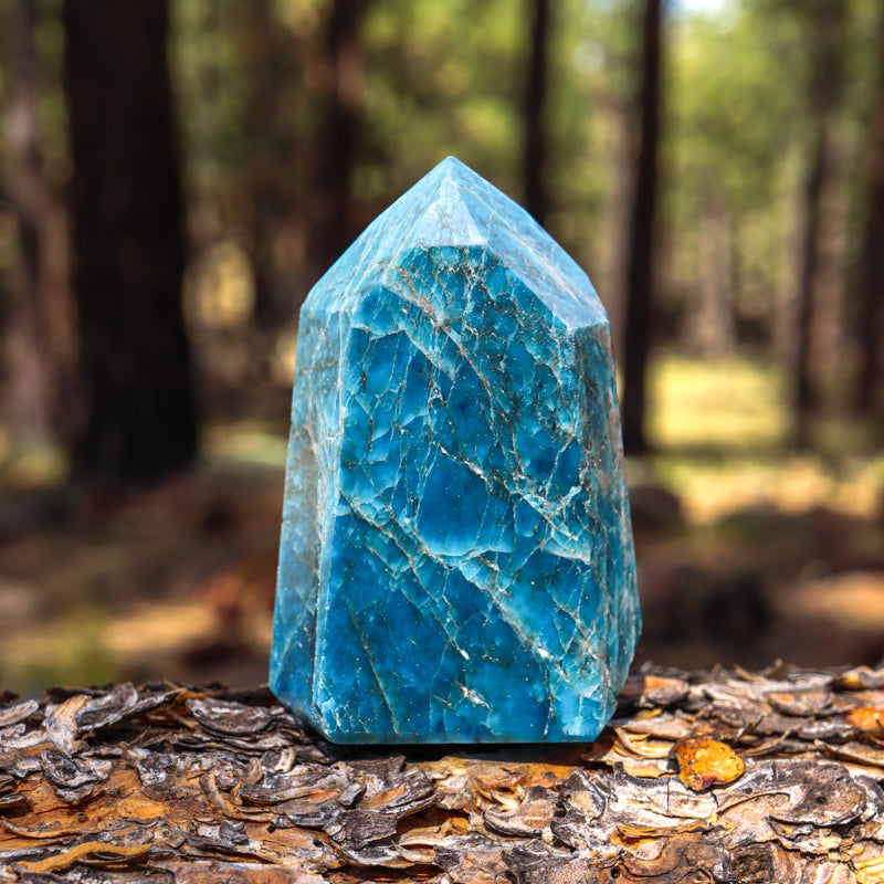 Blue Apatite Point