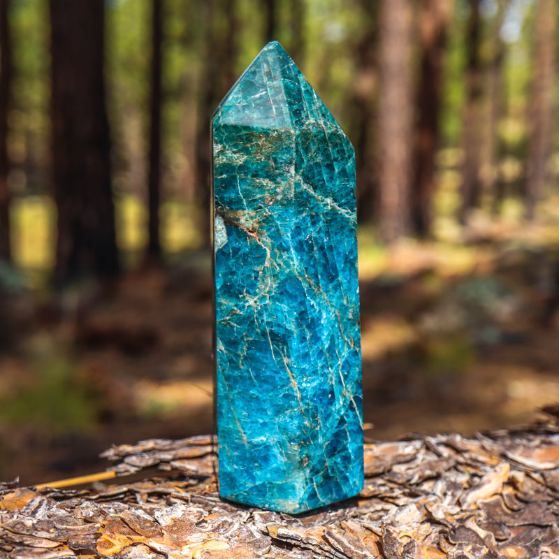 Blue Apatite Point