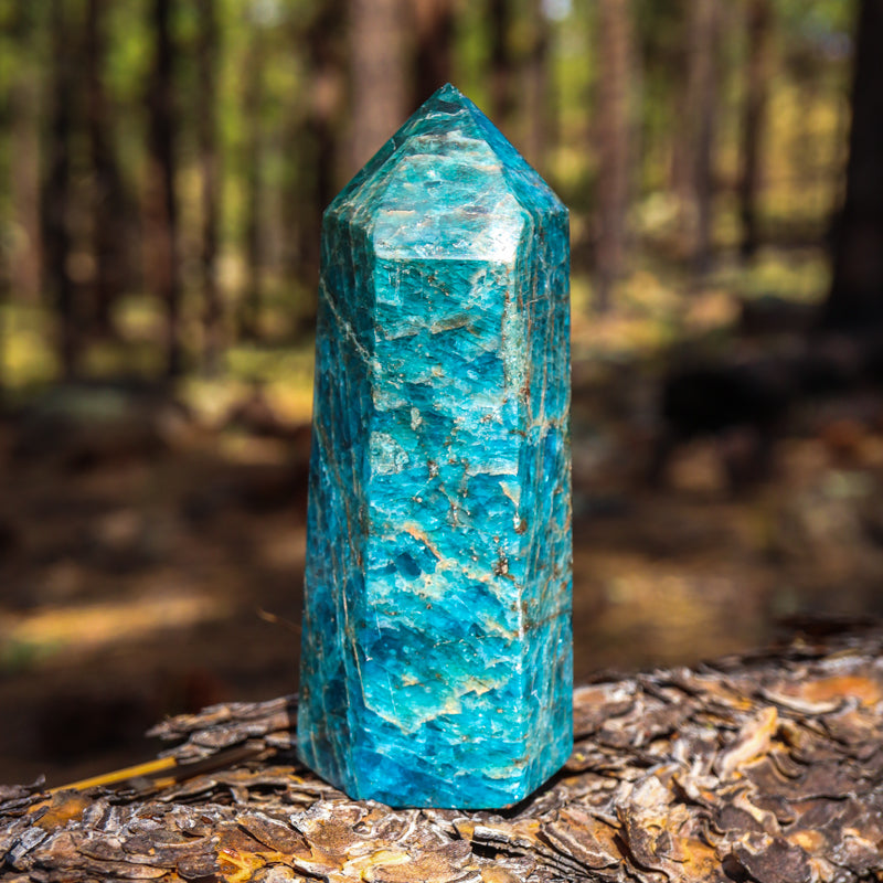 Blue Apatite Point