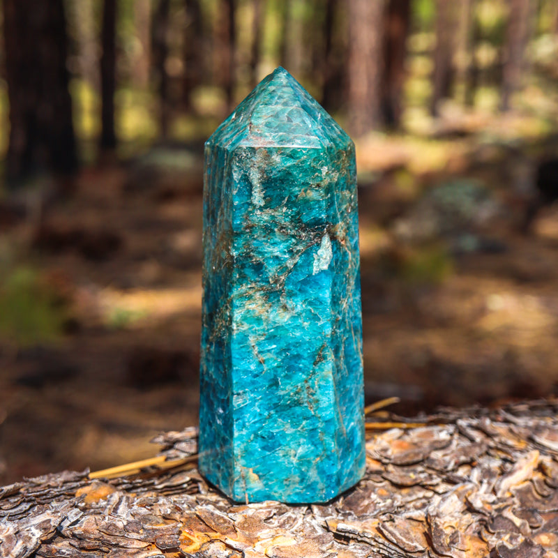 Blue Apatite Point