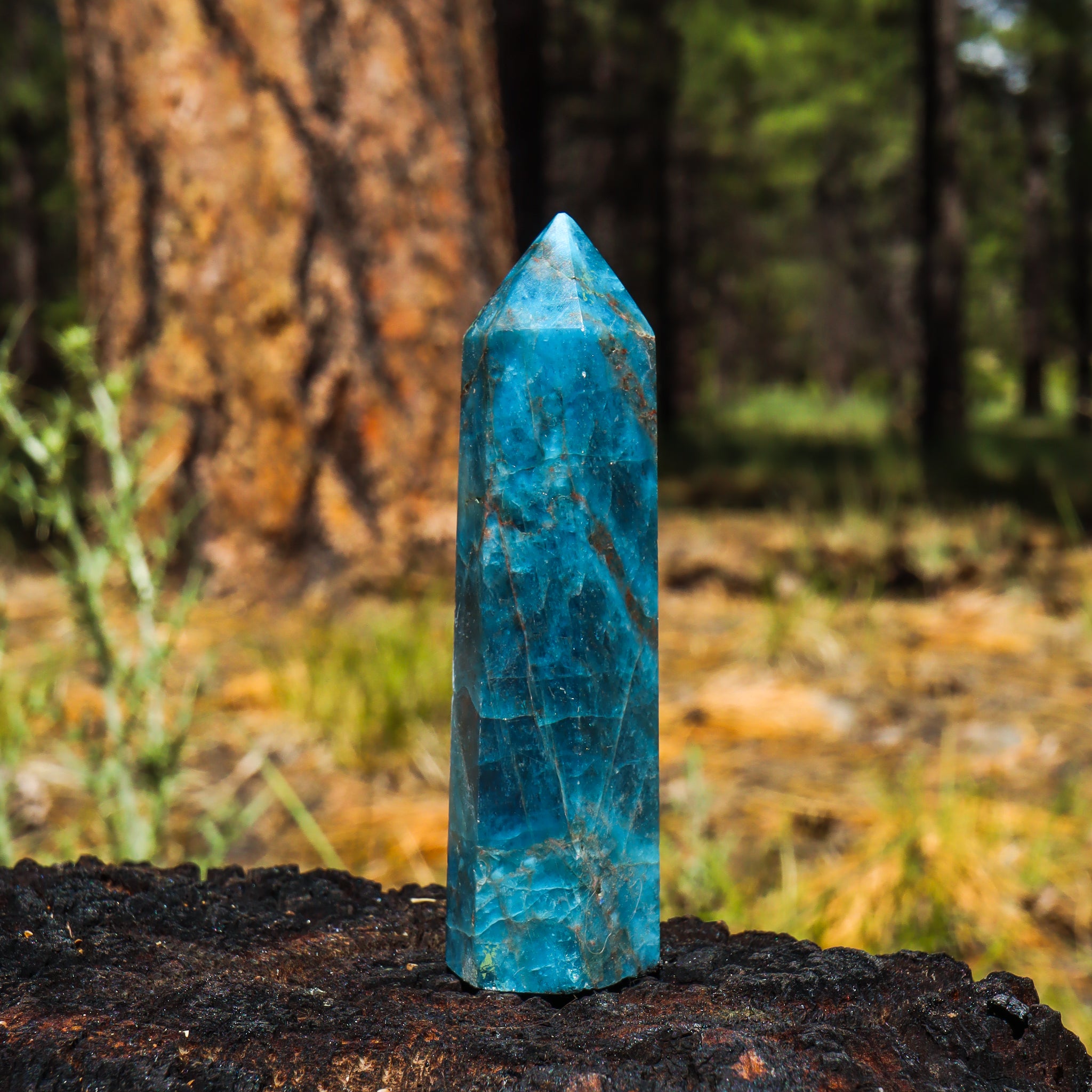 Blue Apatite Point