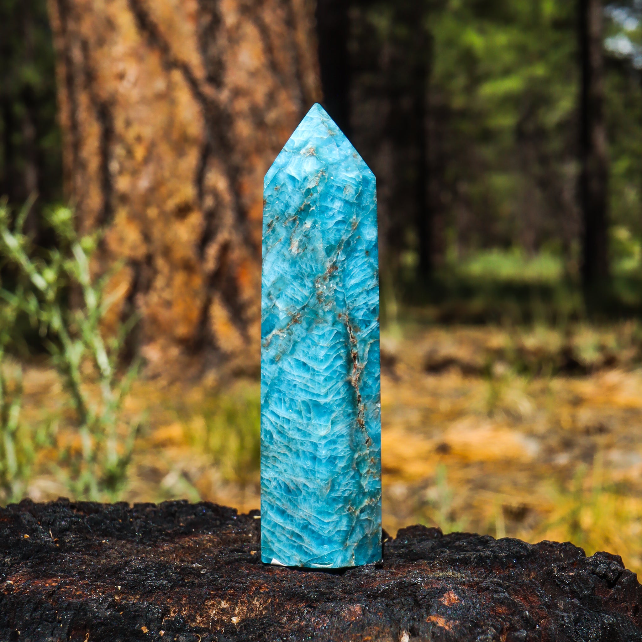 Blue Apatite Point