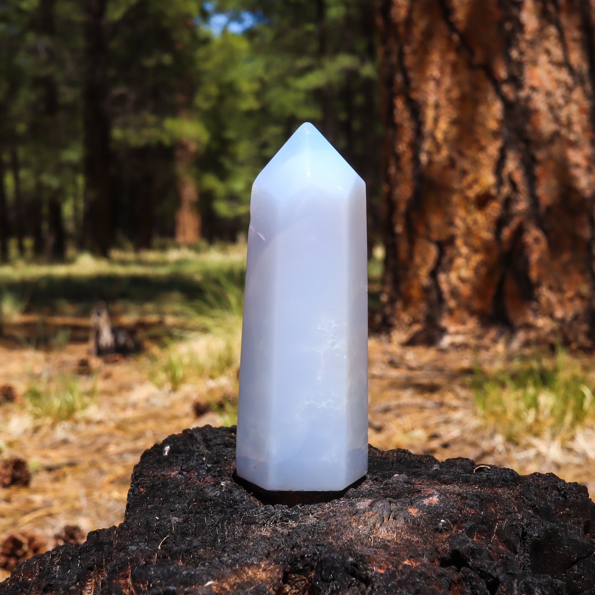 Blue Chalcedony Point