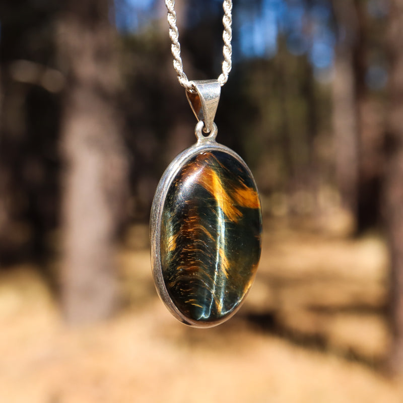 Blue Tiger's Eye Pendant