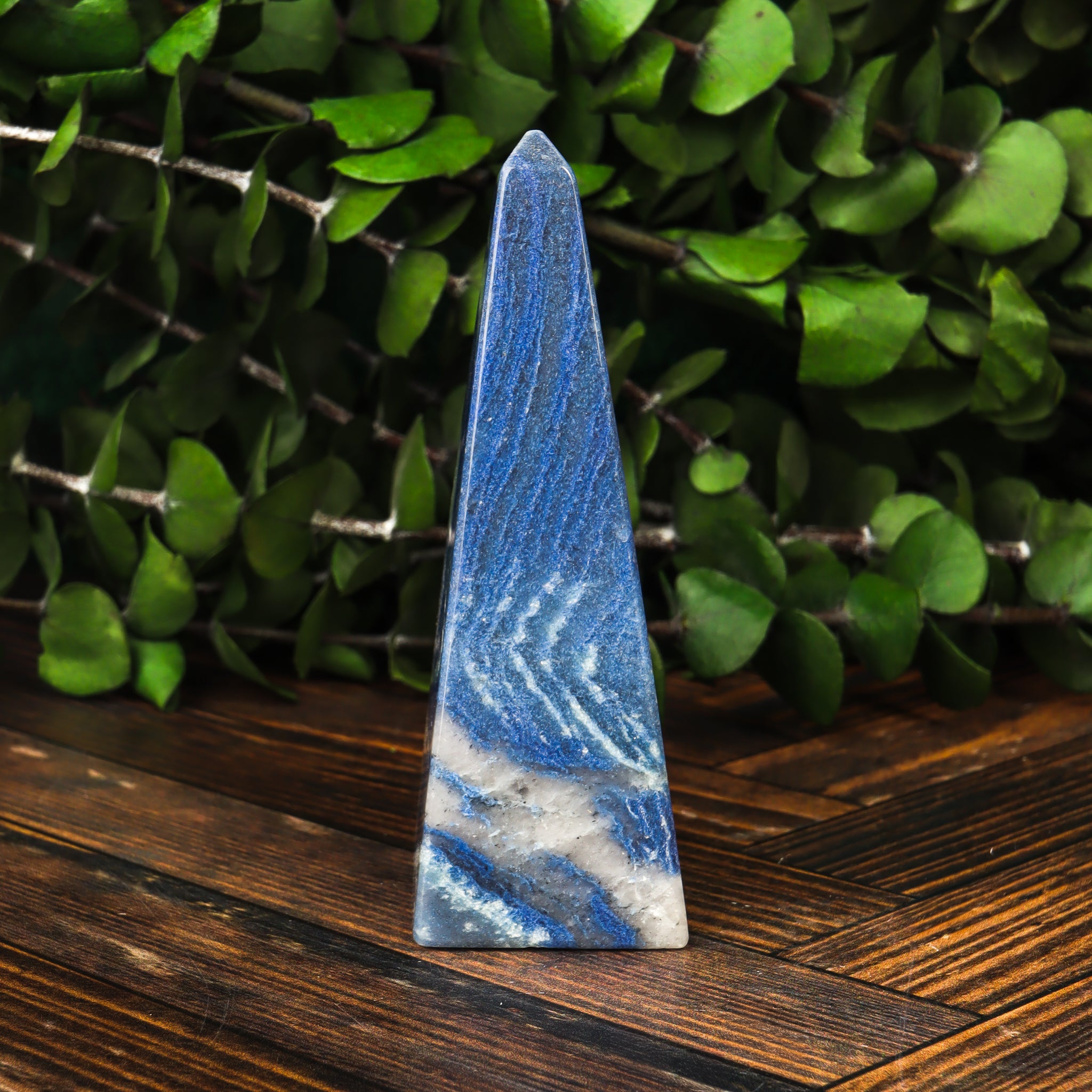 Blue Quartz Obelisk