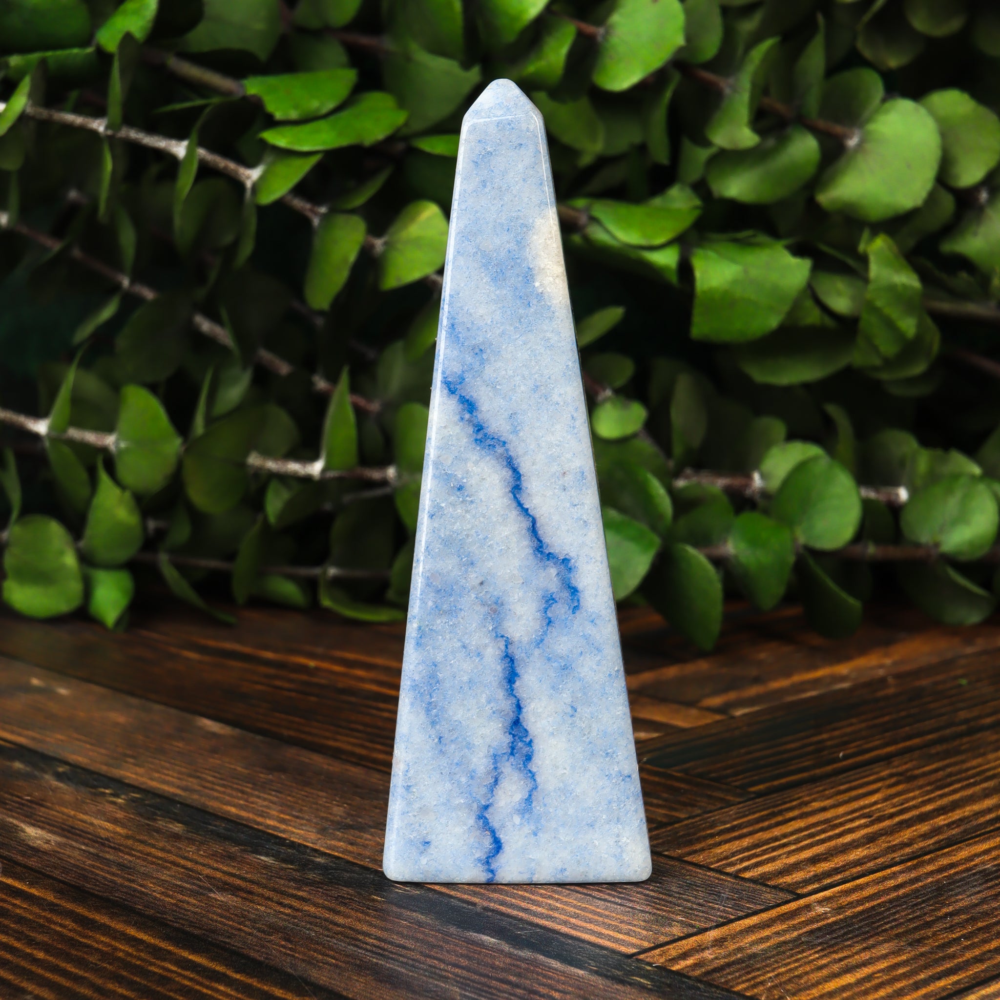 Blue Quartz Obelisk