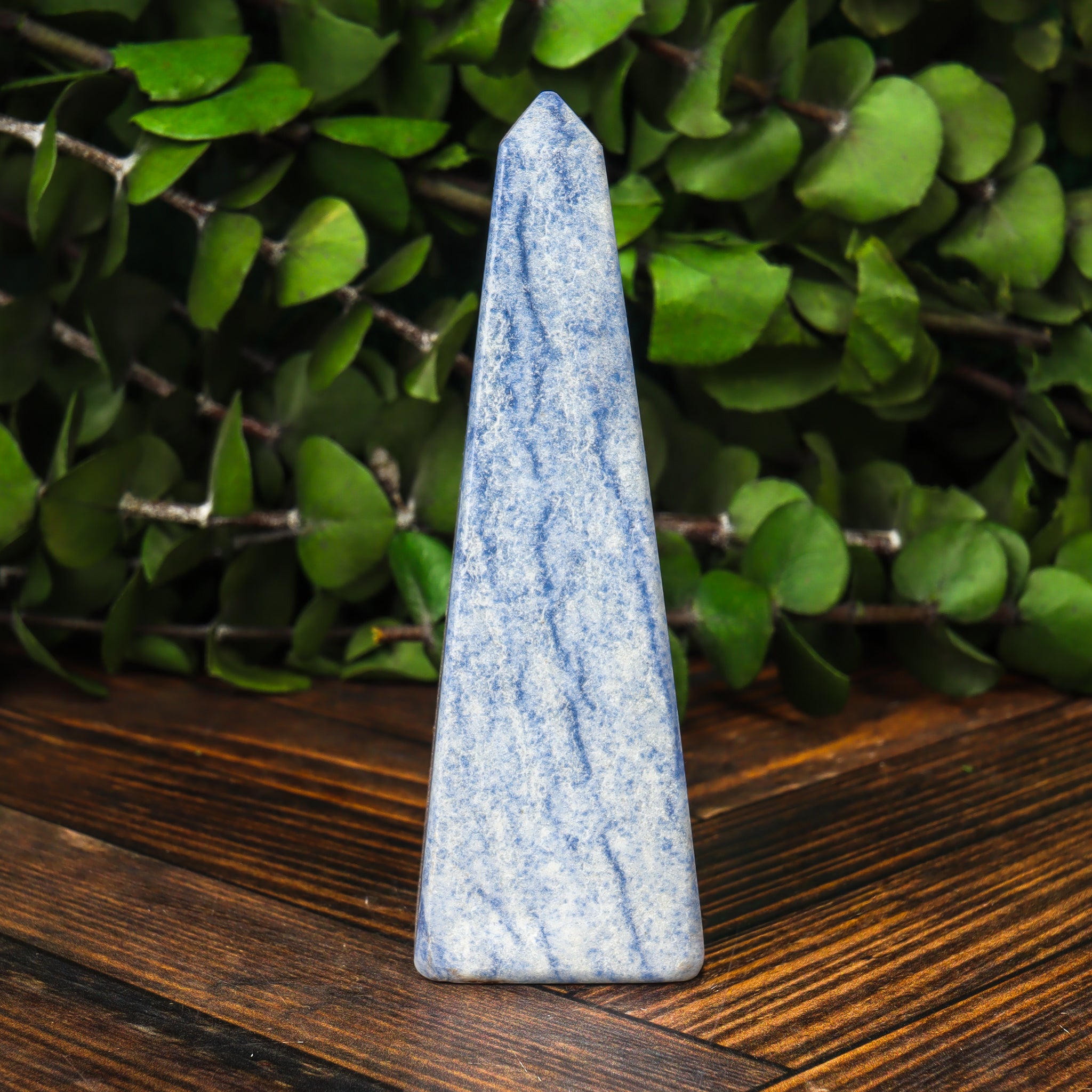 Blue Quartz Obelisk