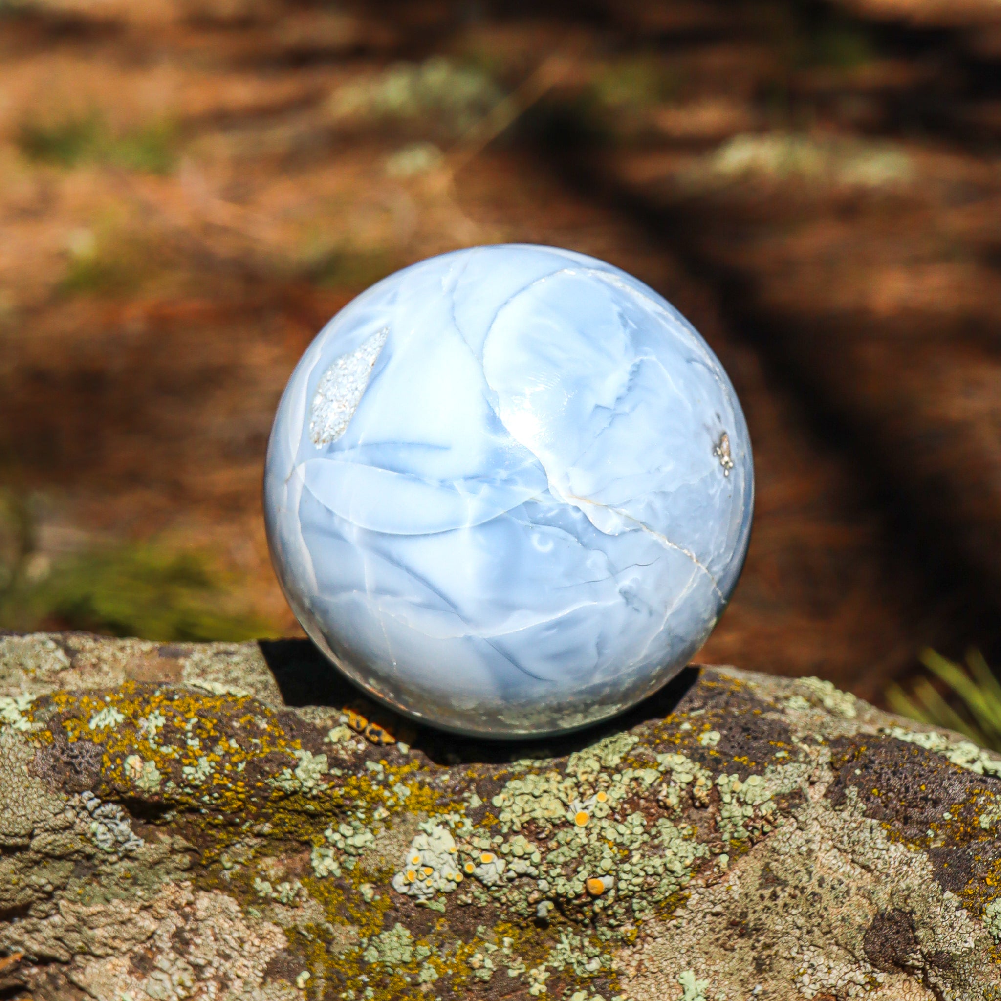 Blue Opal Sphere