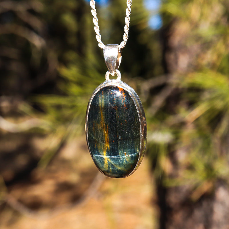 Blue Tiger's Eye Pendant