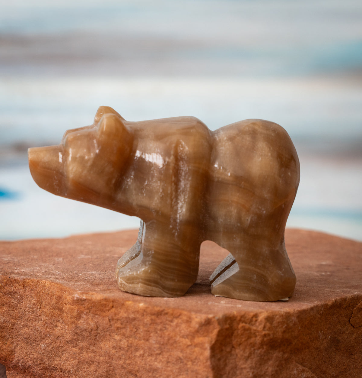 Brown Aragonite Bear