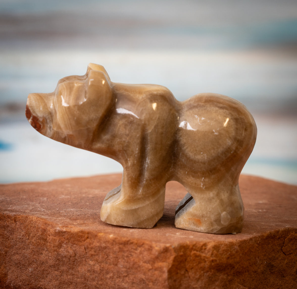 Brown Aragonite Bear