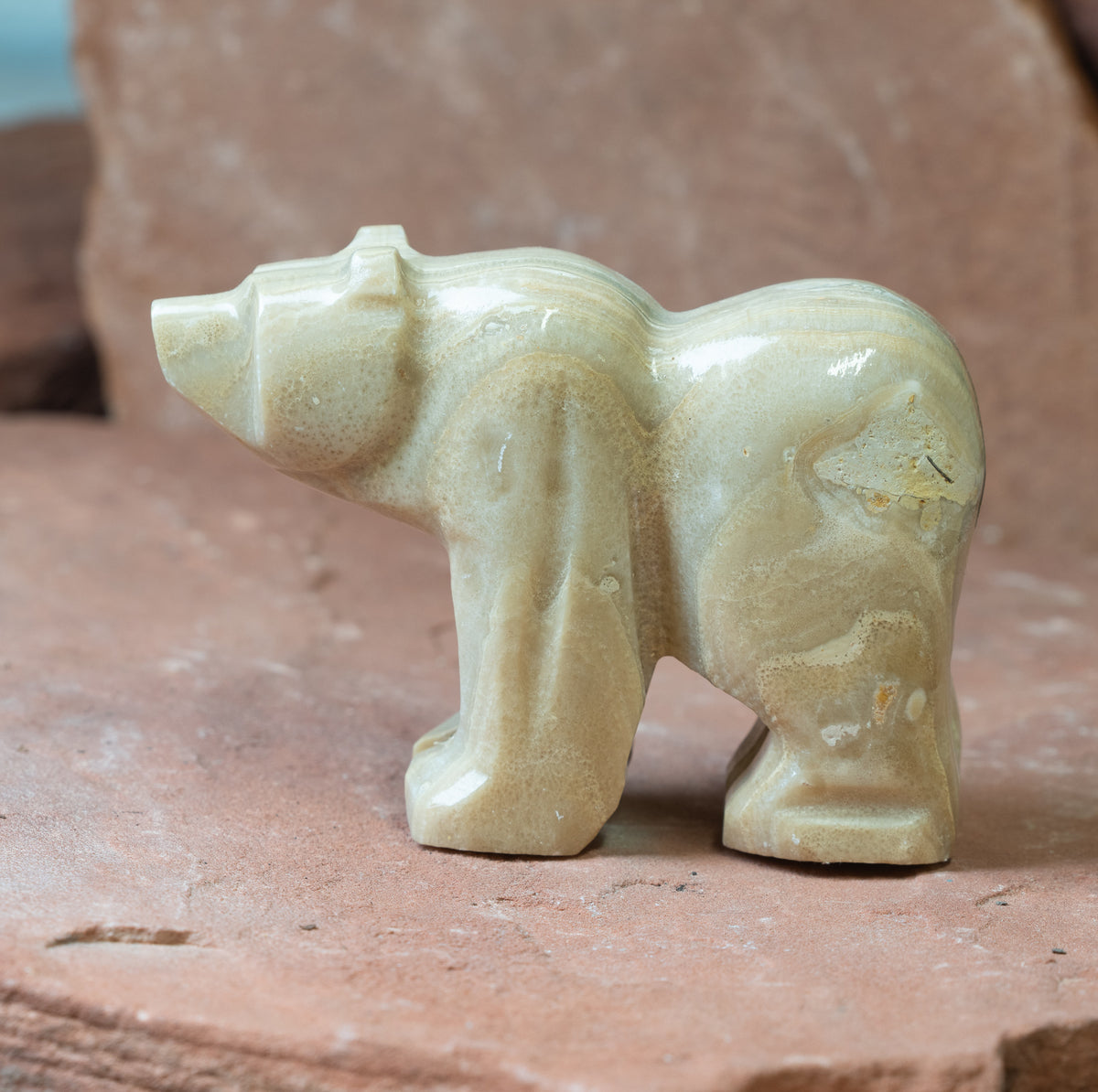 Large Brown Aragonite Bear