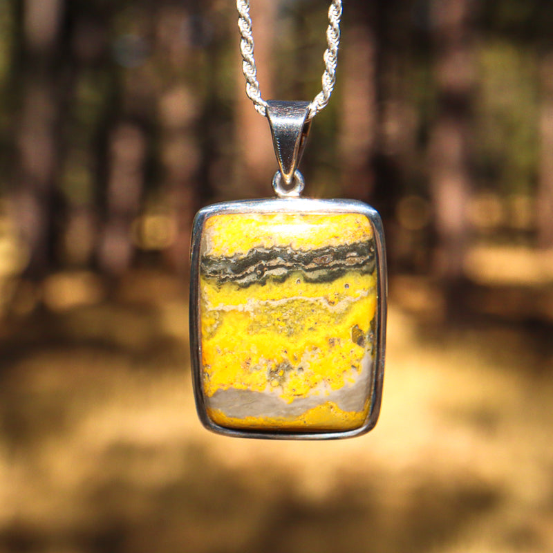 Bumblebee Jasper Pendant